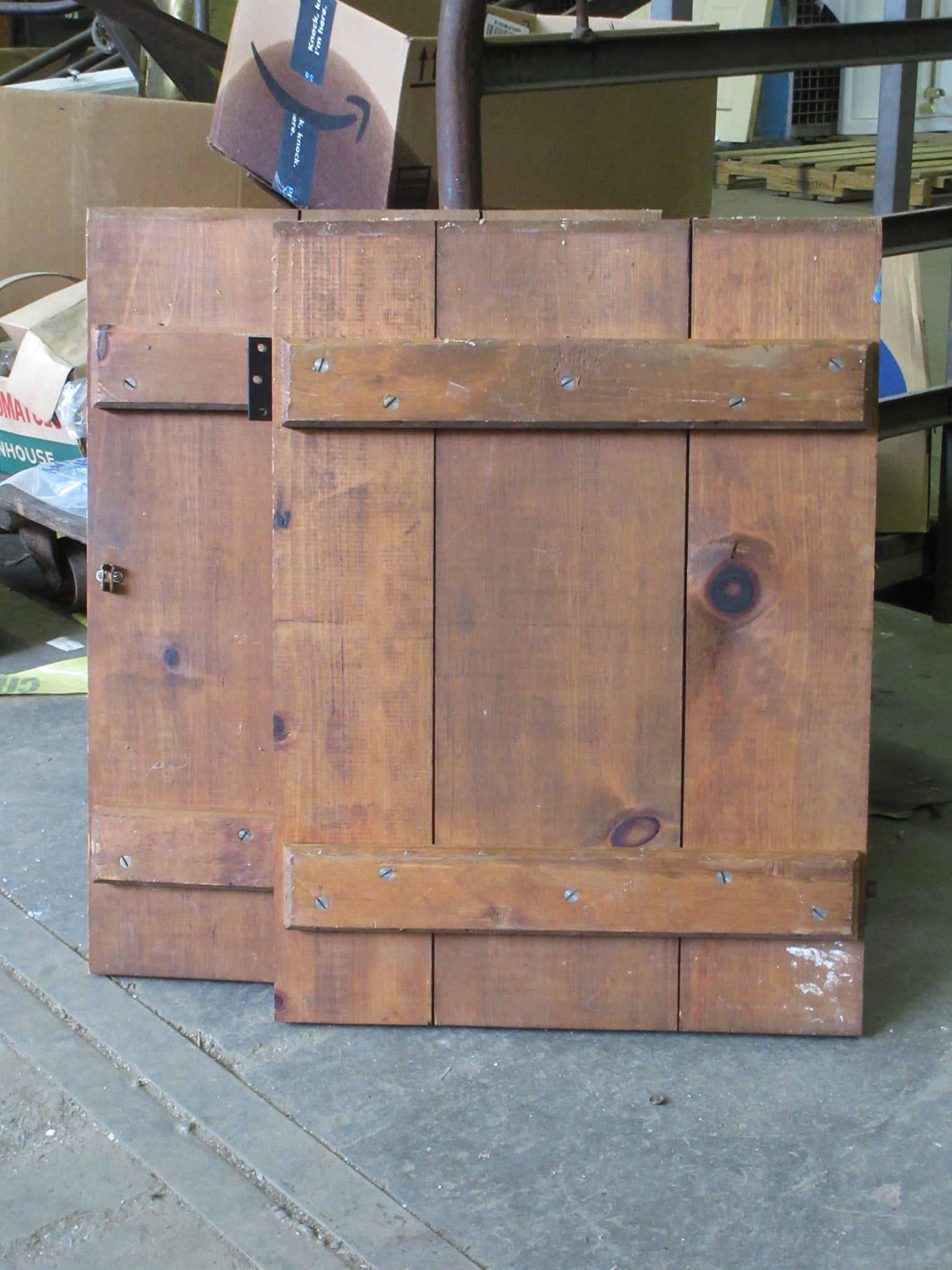 Pair of Tongue and Groove Right Hand Latch Cabinet Doors