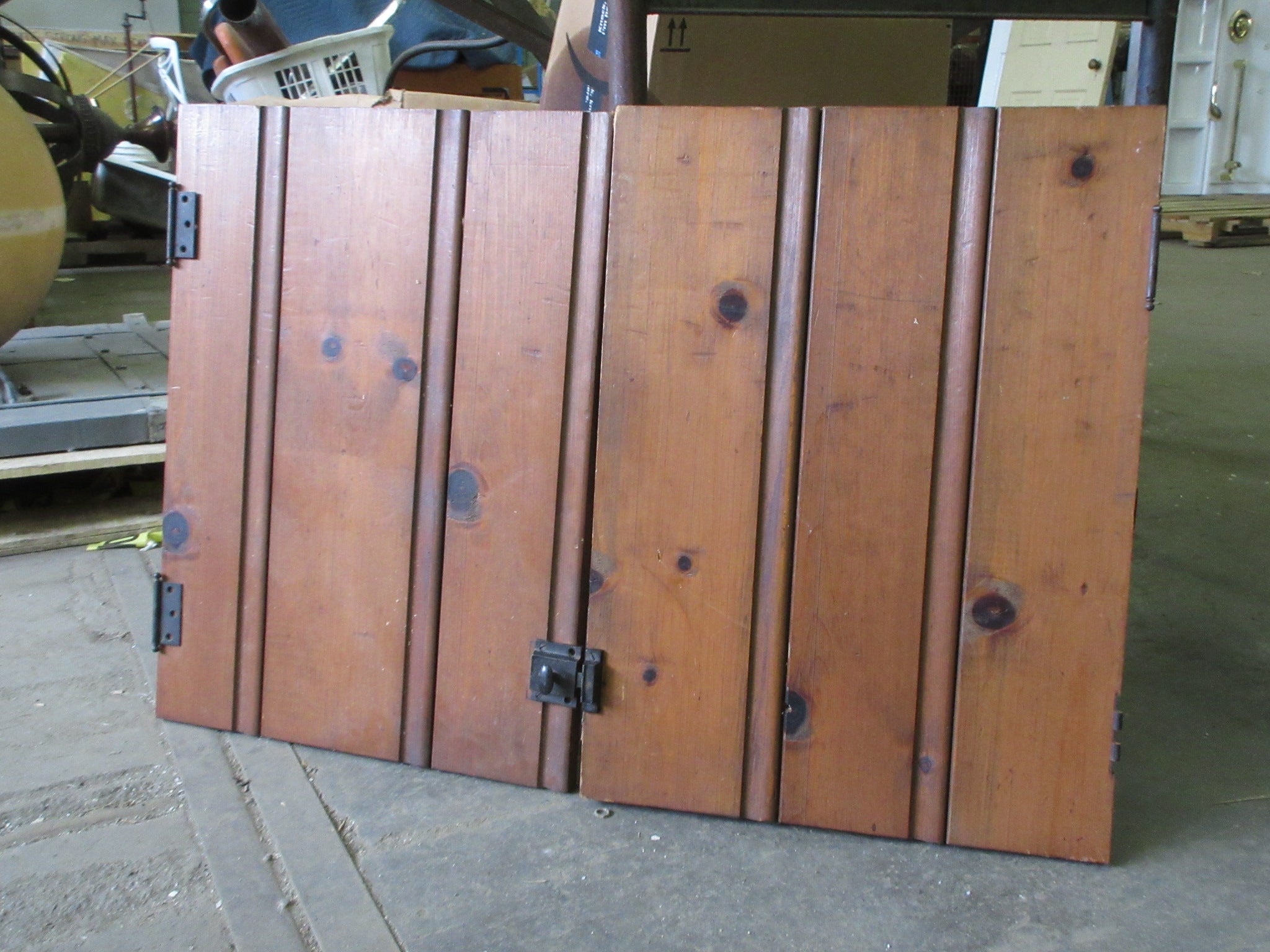 Pair of Tongue and Groove Left Hand Latch Cabinet Doors