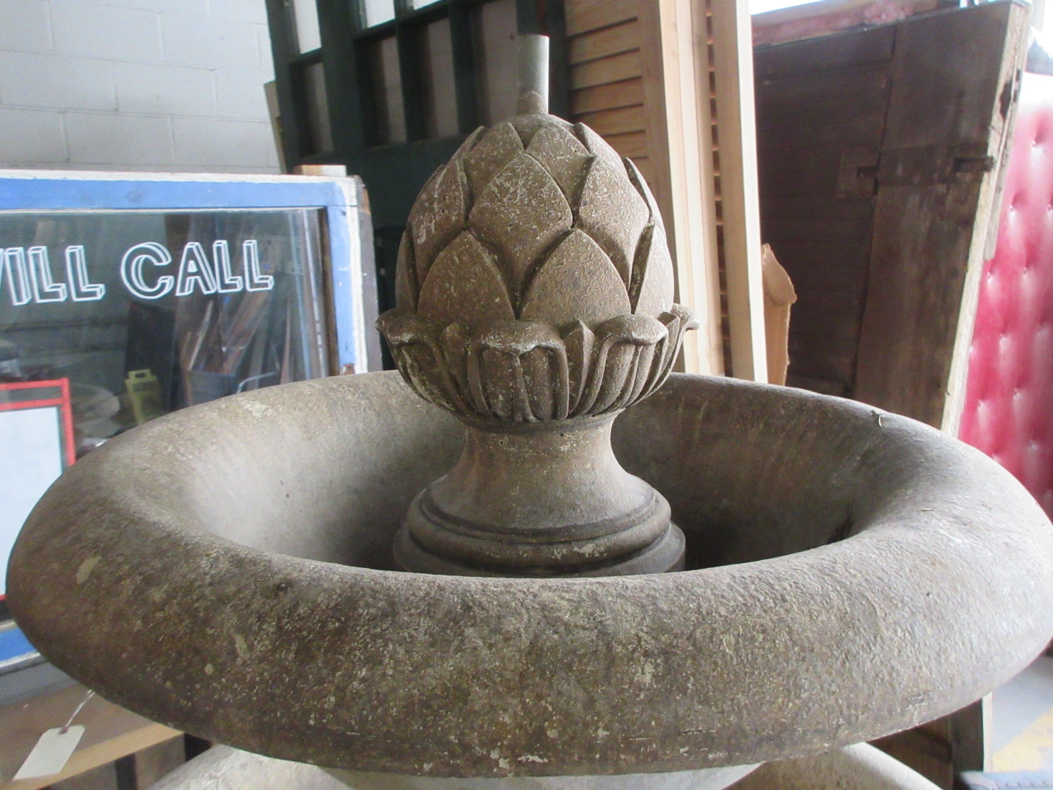 Campania Concrete Three Tier Fountain with Base 6 1/2'