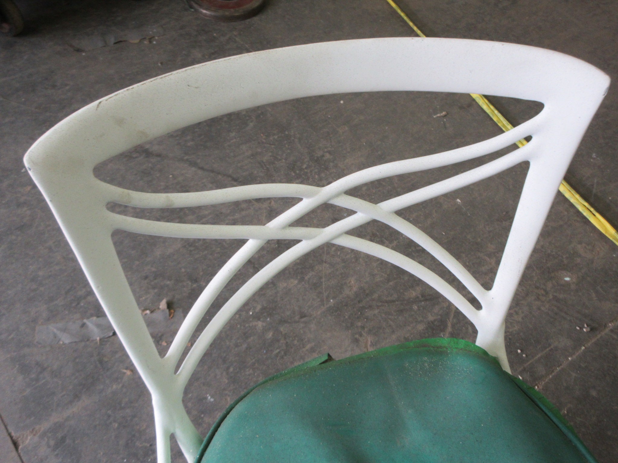 Swivel Top Green Upholstered Stool