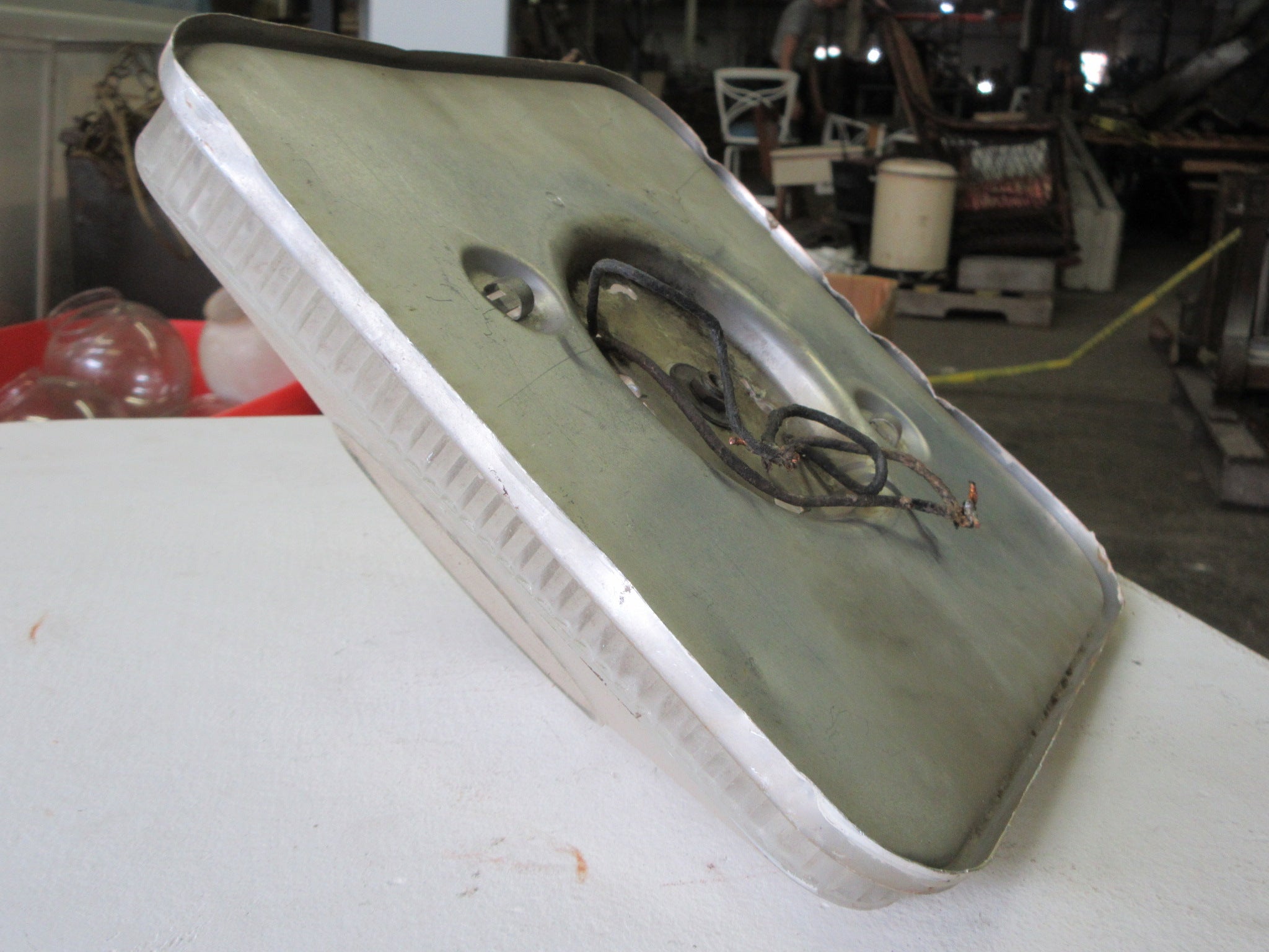 Deco Holophane Pyramid Ceiling Light Fixture