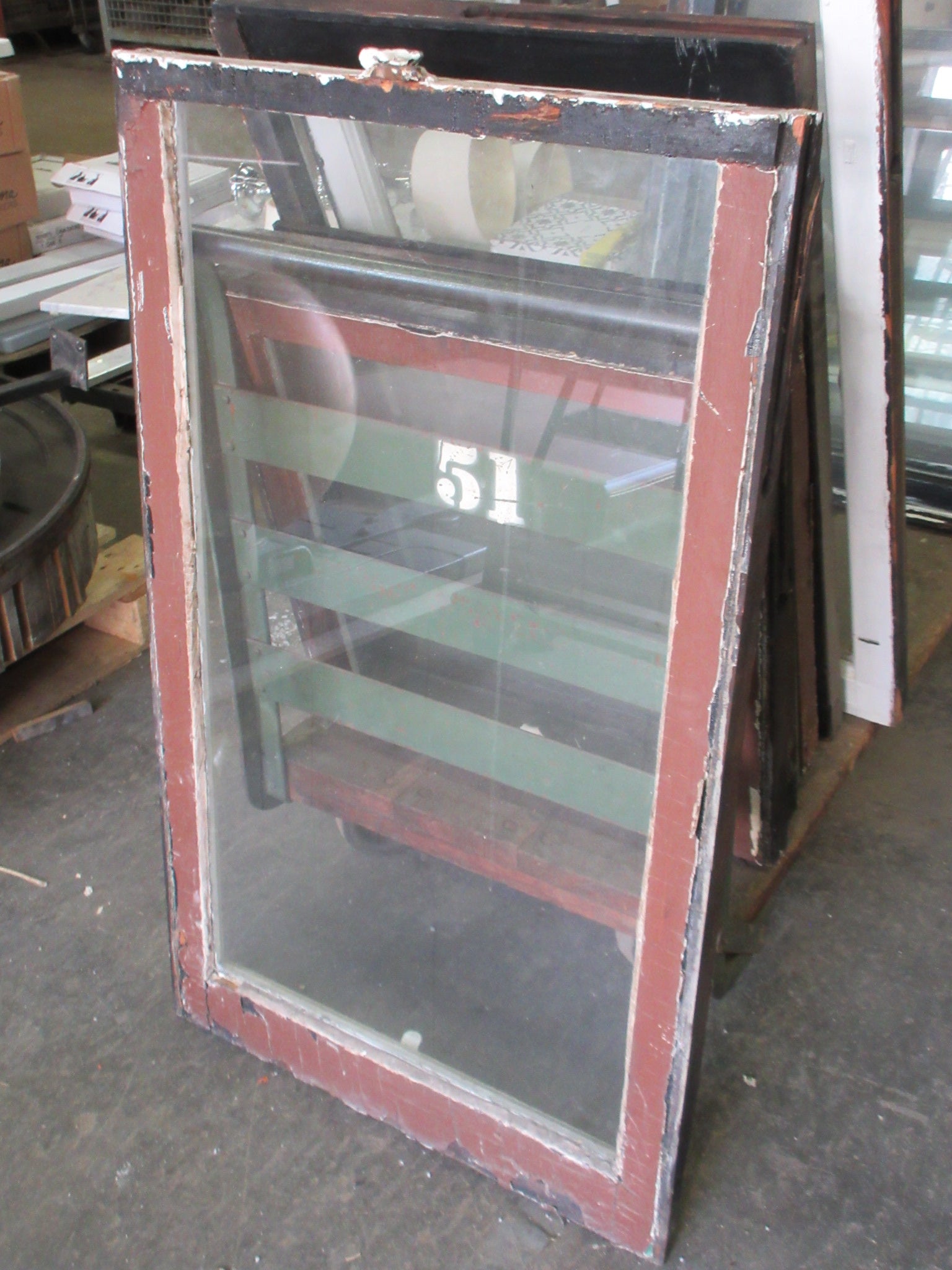 Wood Frame Sash Window 24 1/4" x 40 1/4"