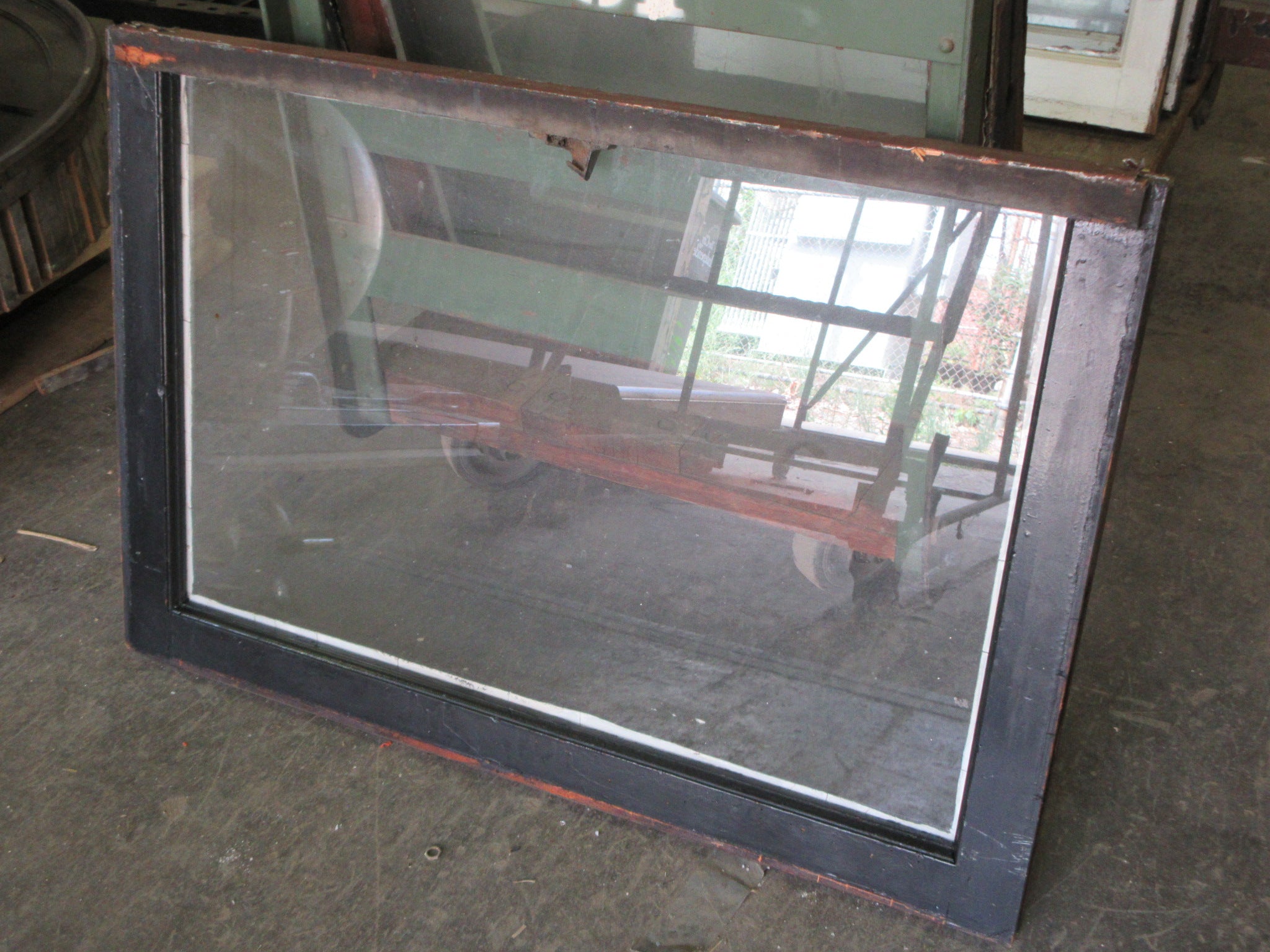 Wood Frame Sash Window 34 3/8" x 23 1/2"
