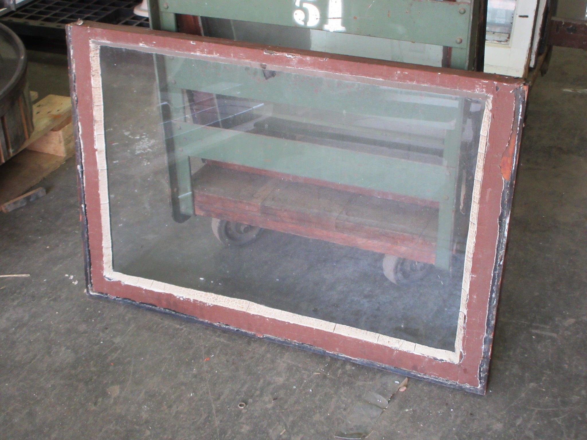 Wood Frame Sash Window 34 3/8" x 23 1/2"