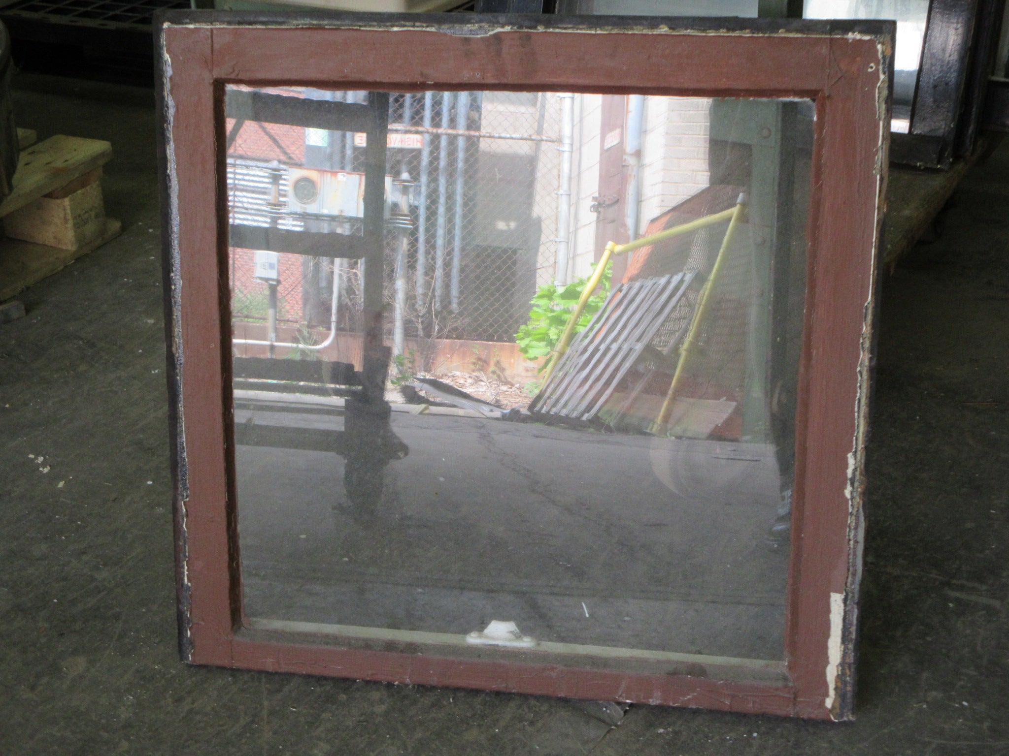 Wood Frame Sash Window 24 1/8"W x 23 1/2"