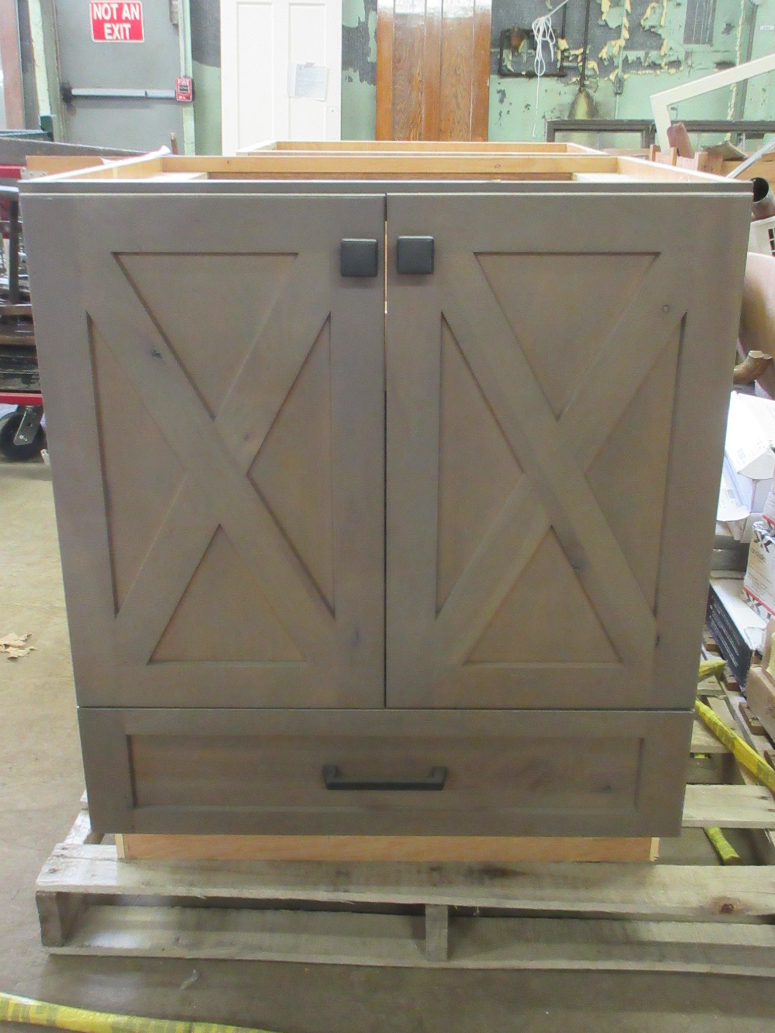 Farmhouse Style Base Cabinet with Drawers