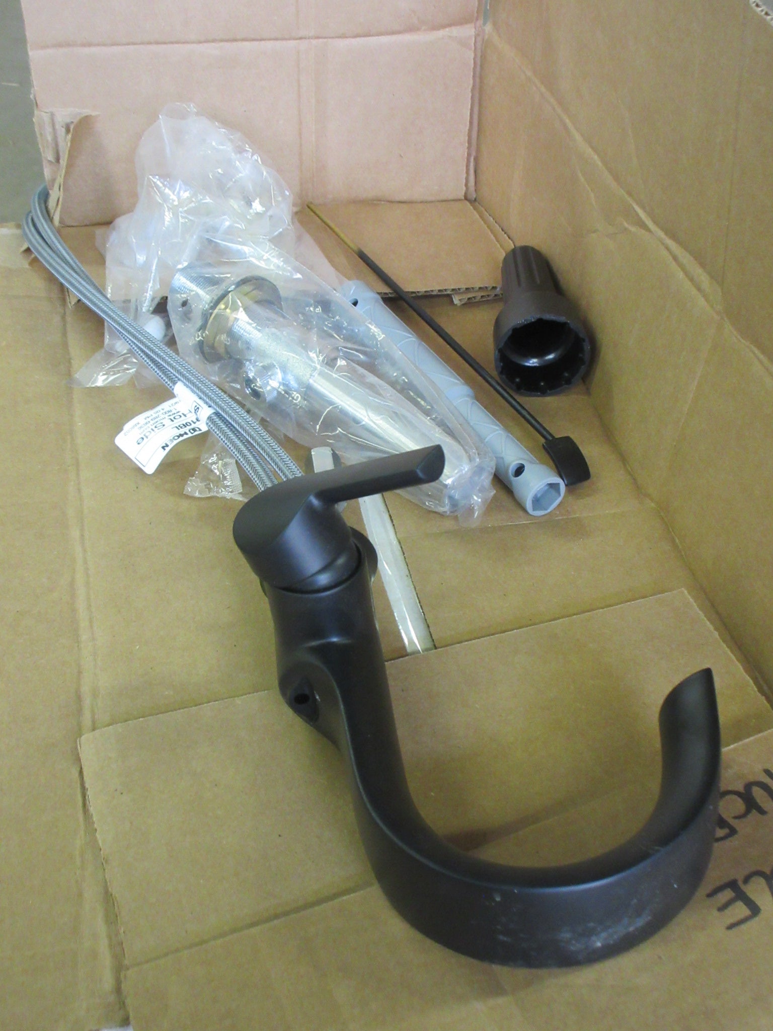 Moen Black Doux Single Handle Gooseneck Faucet