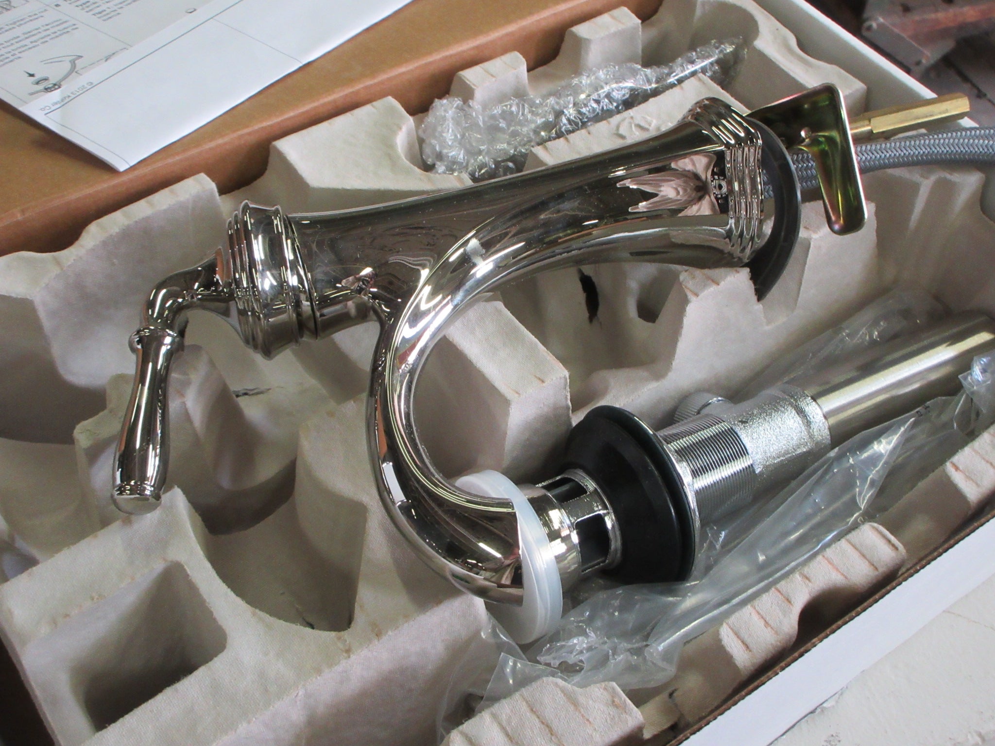 Kohler Single Handle Devonshire Polished Nickel Faucet