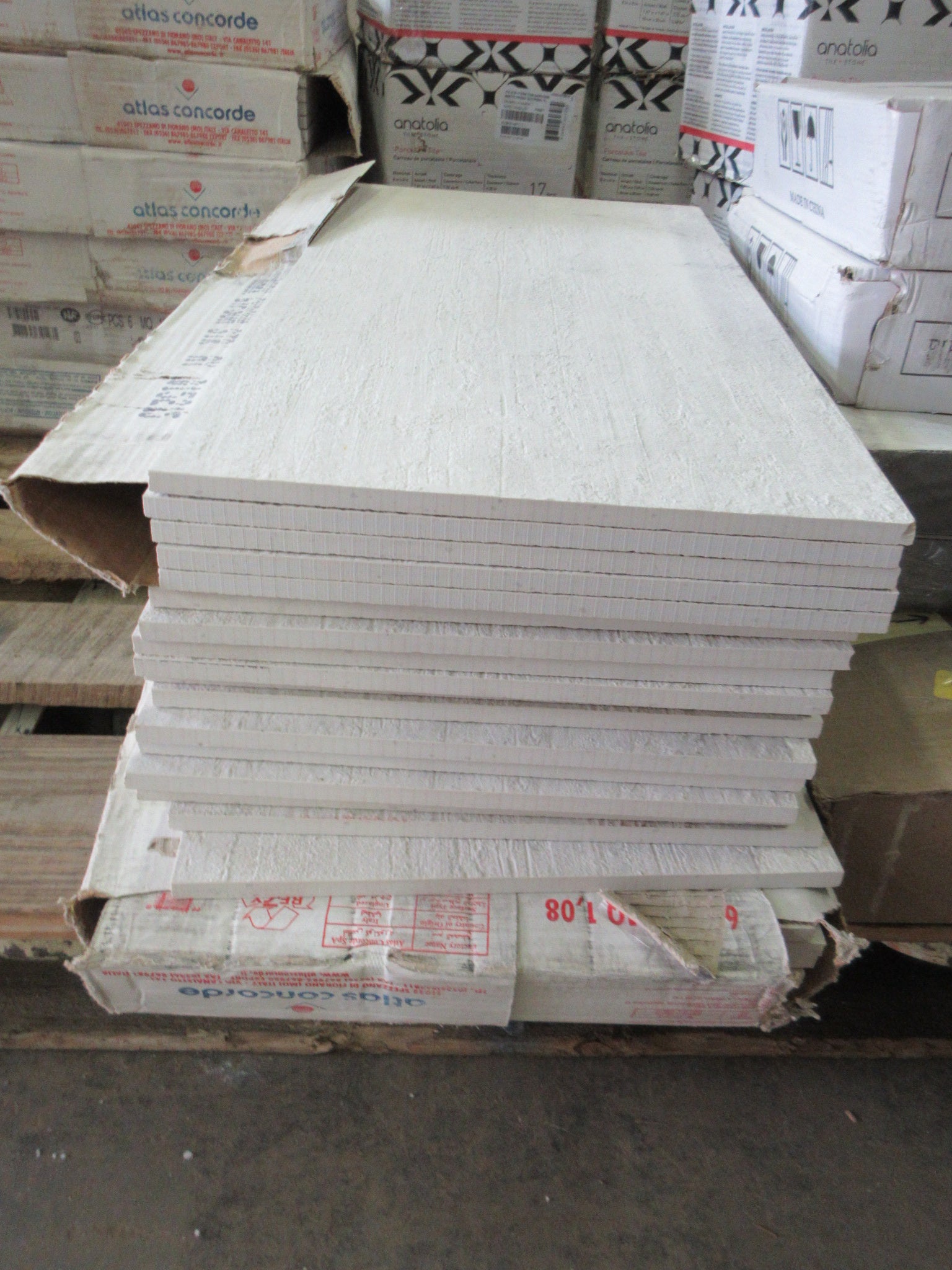 Porcelain Stoneware Tiles by Atlas Concorde (Lot of 59 pieces, ~116 Sq. Ft.)