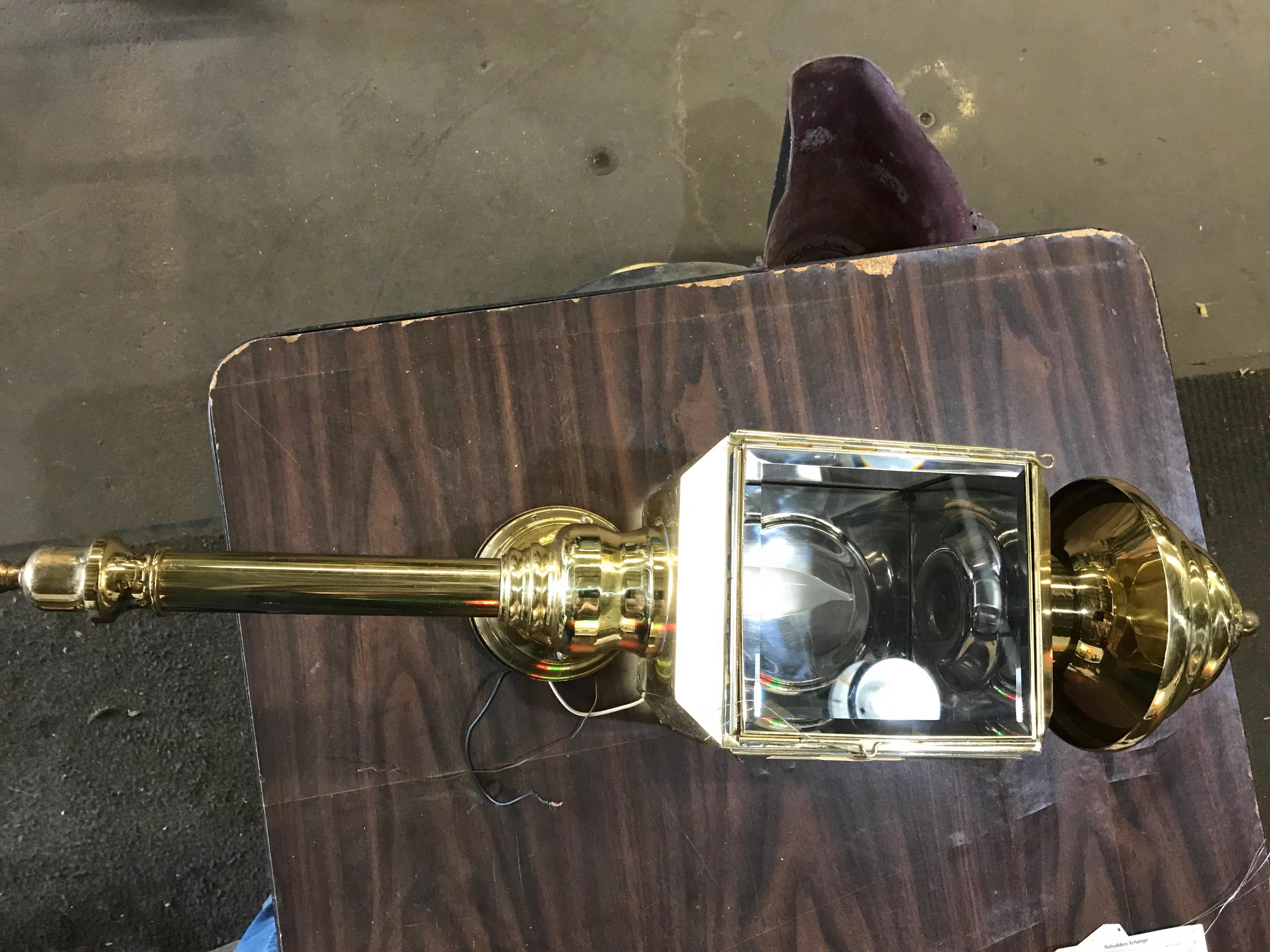 Rectangular Brass Carriage Lights