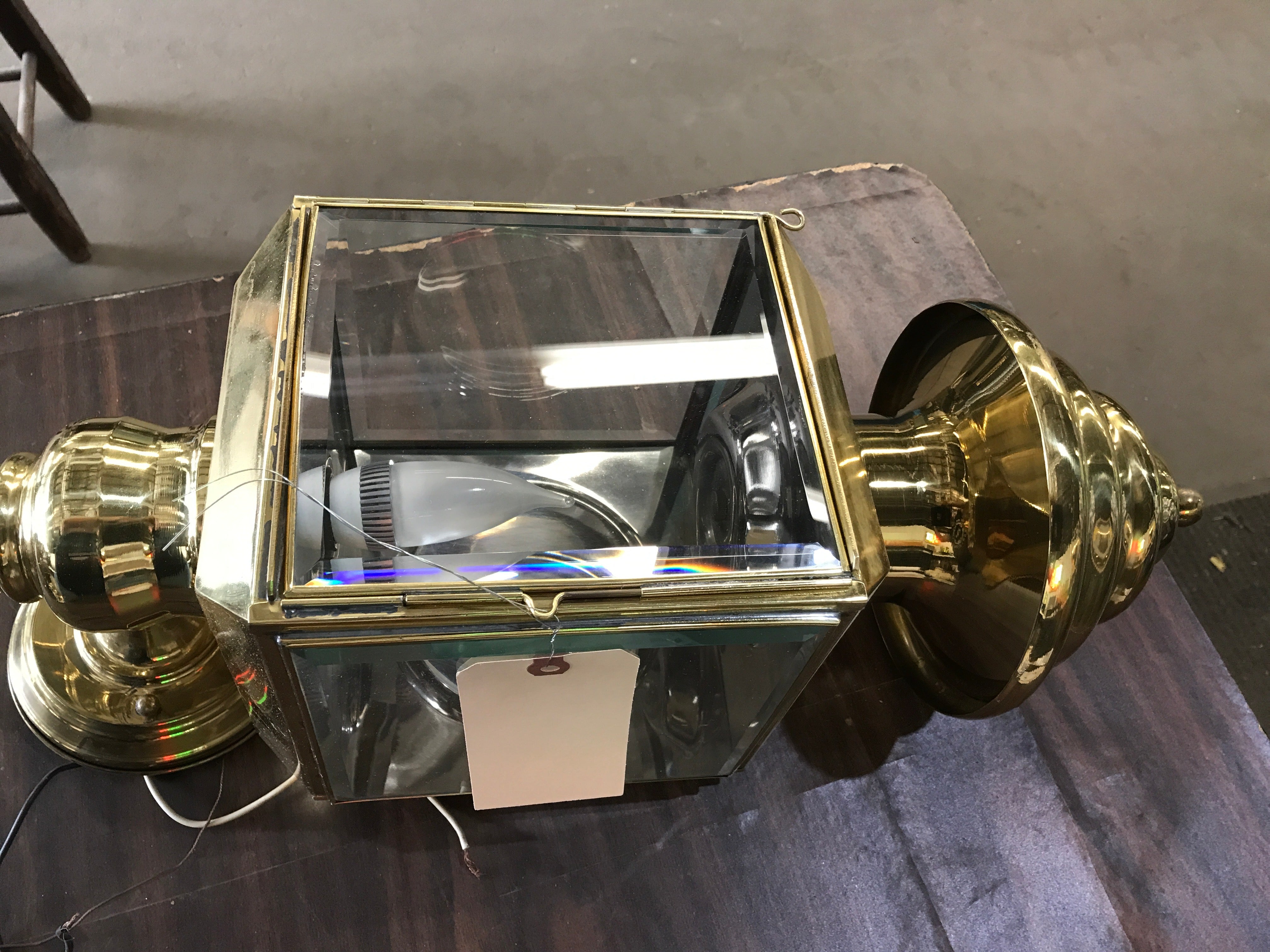 Rectangular Brass Carriage Lights