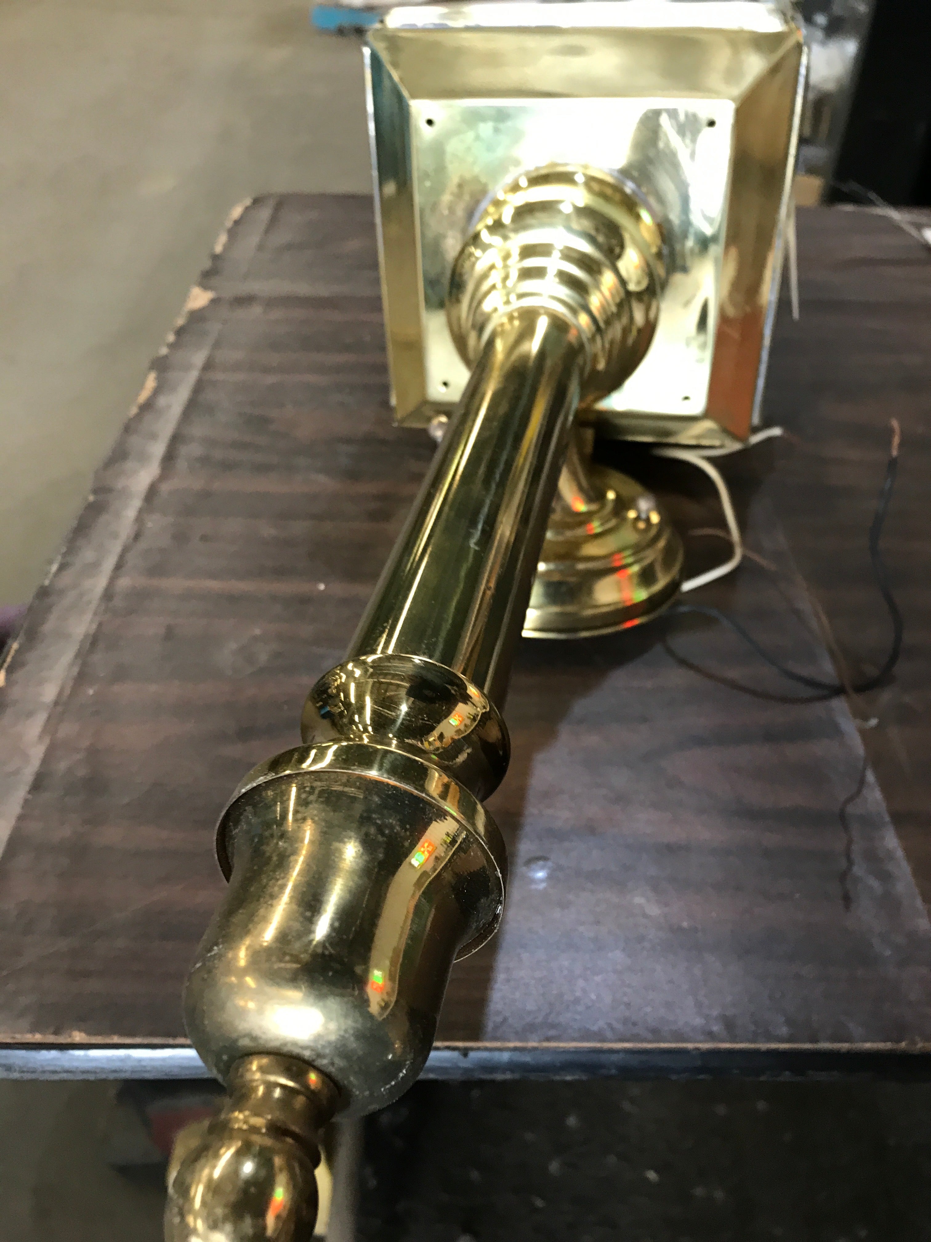 Rectangular Brass Carriage Lights