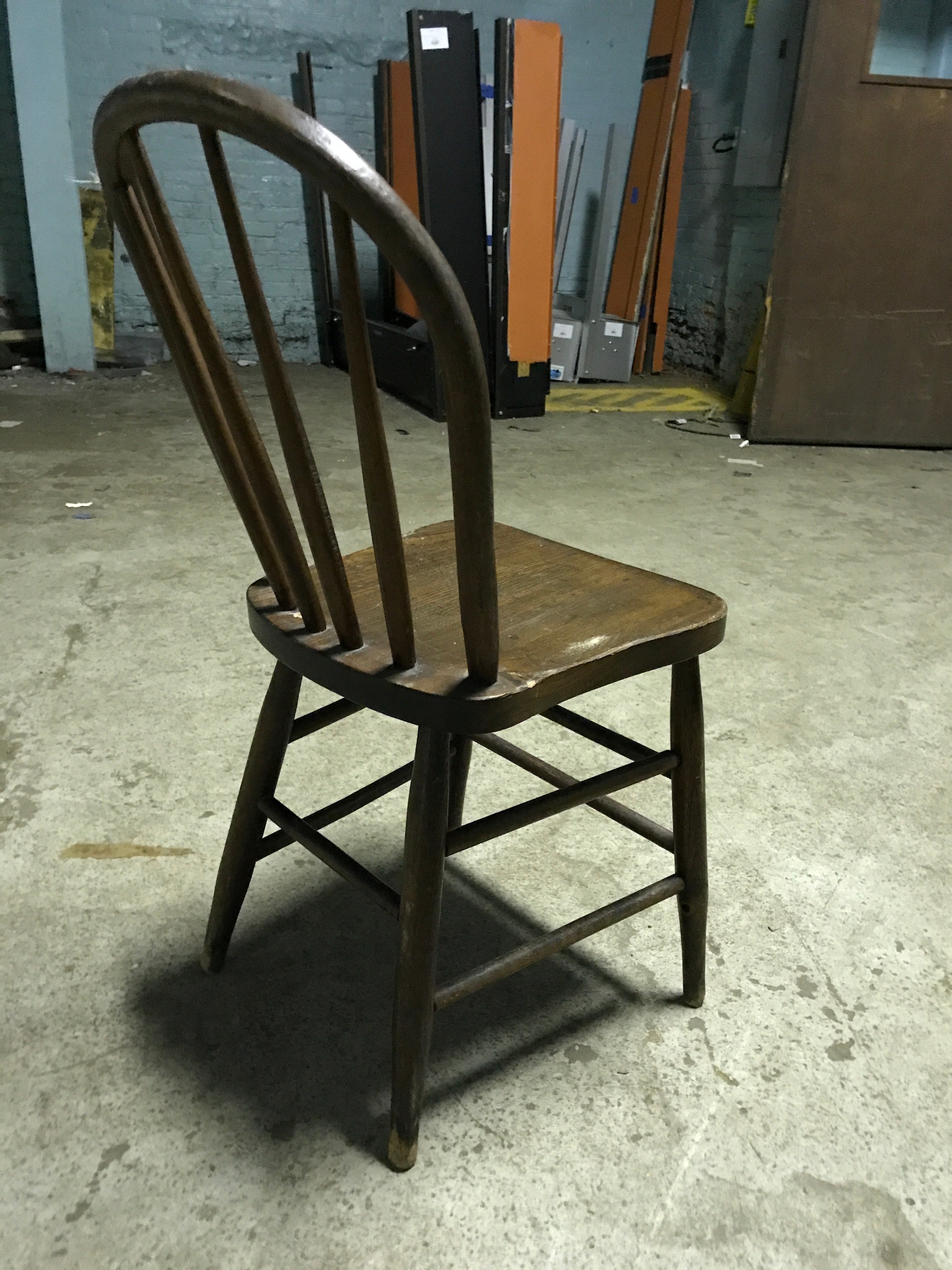 Wood Dining Chair Bentwood Back