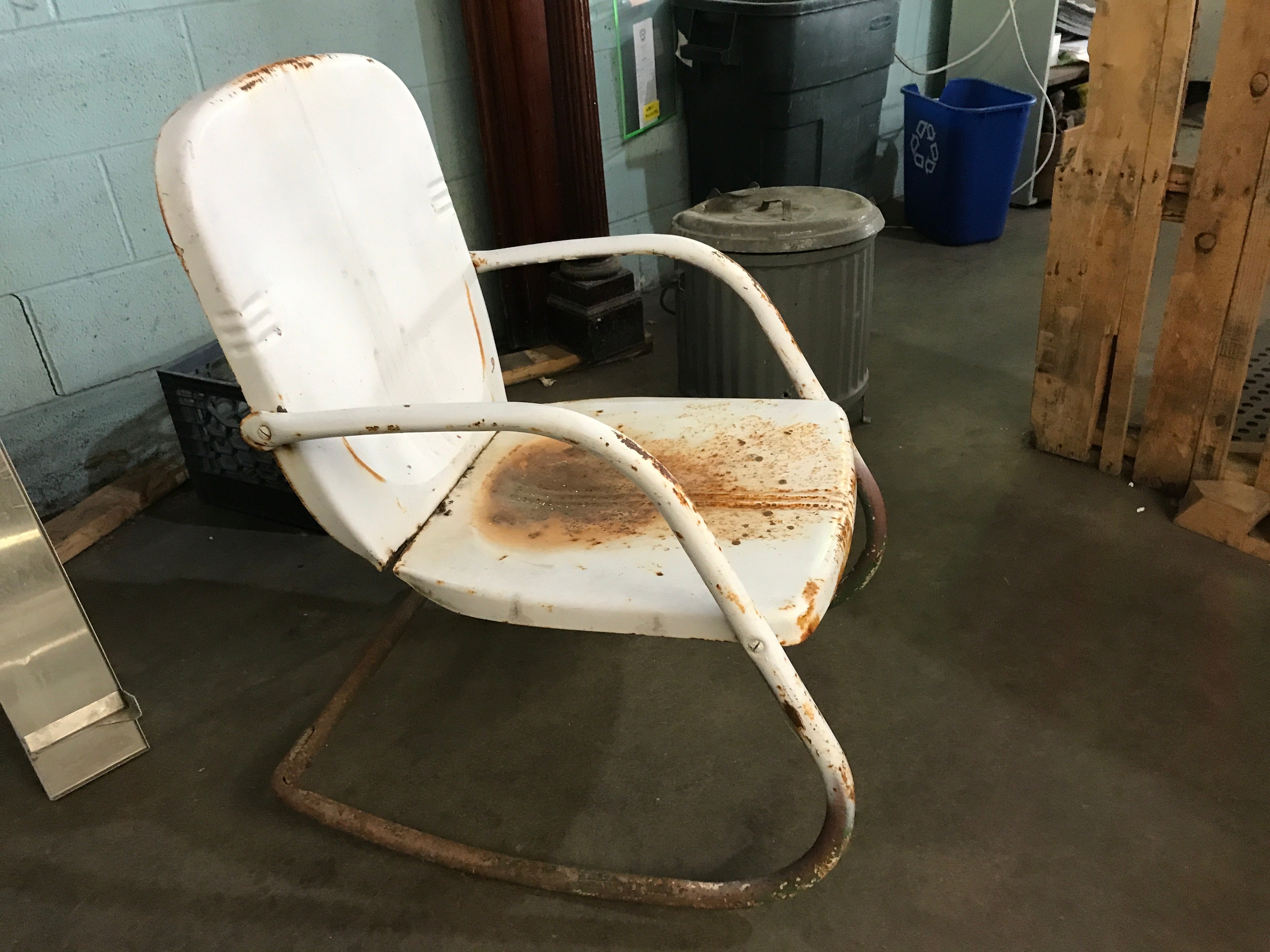 Vintage Metal Patio Rocking Chair
