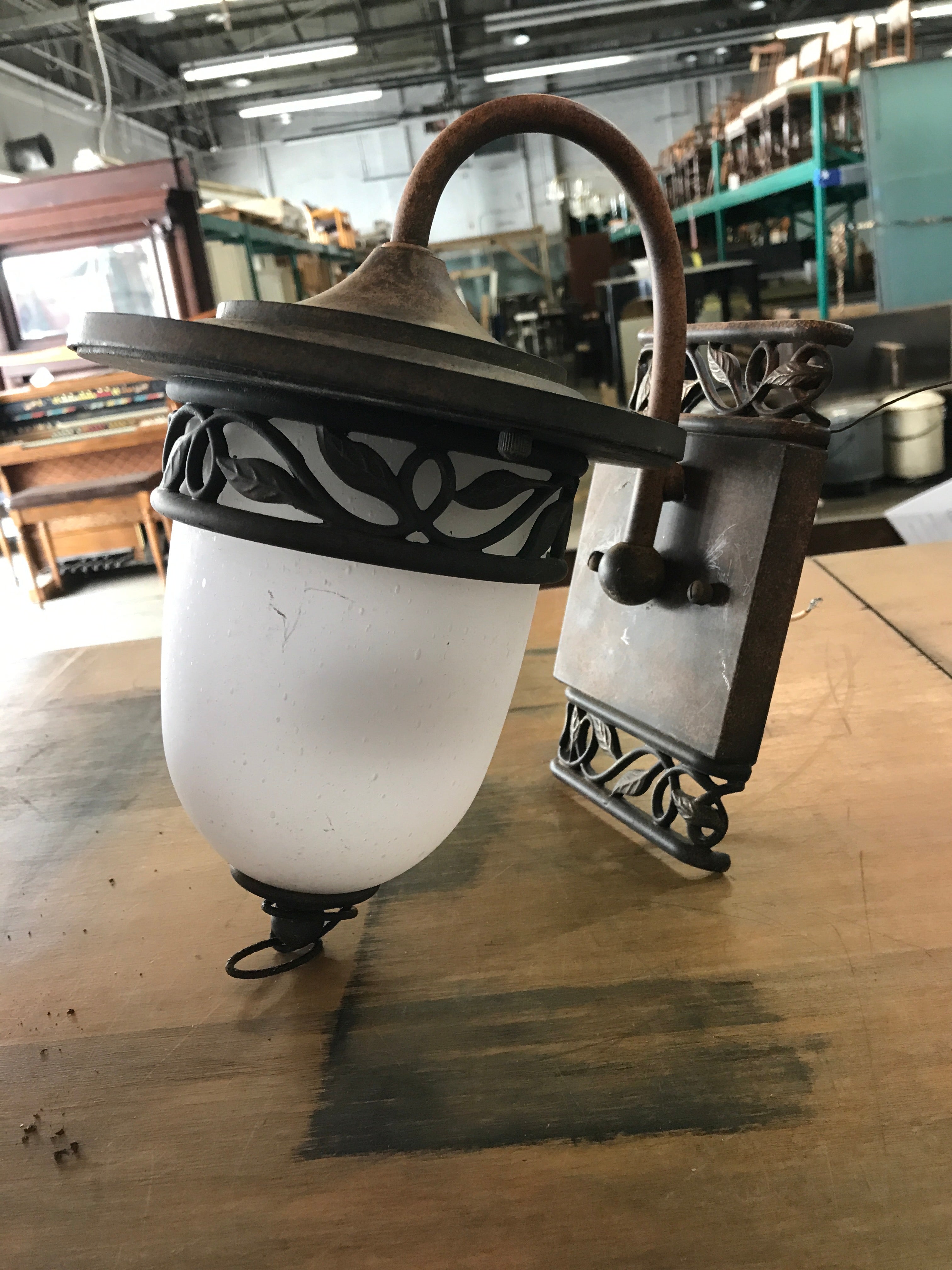 Wall Sconce Light with Glass Jar Style Globe