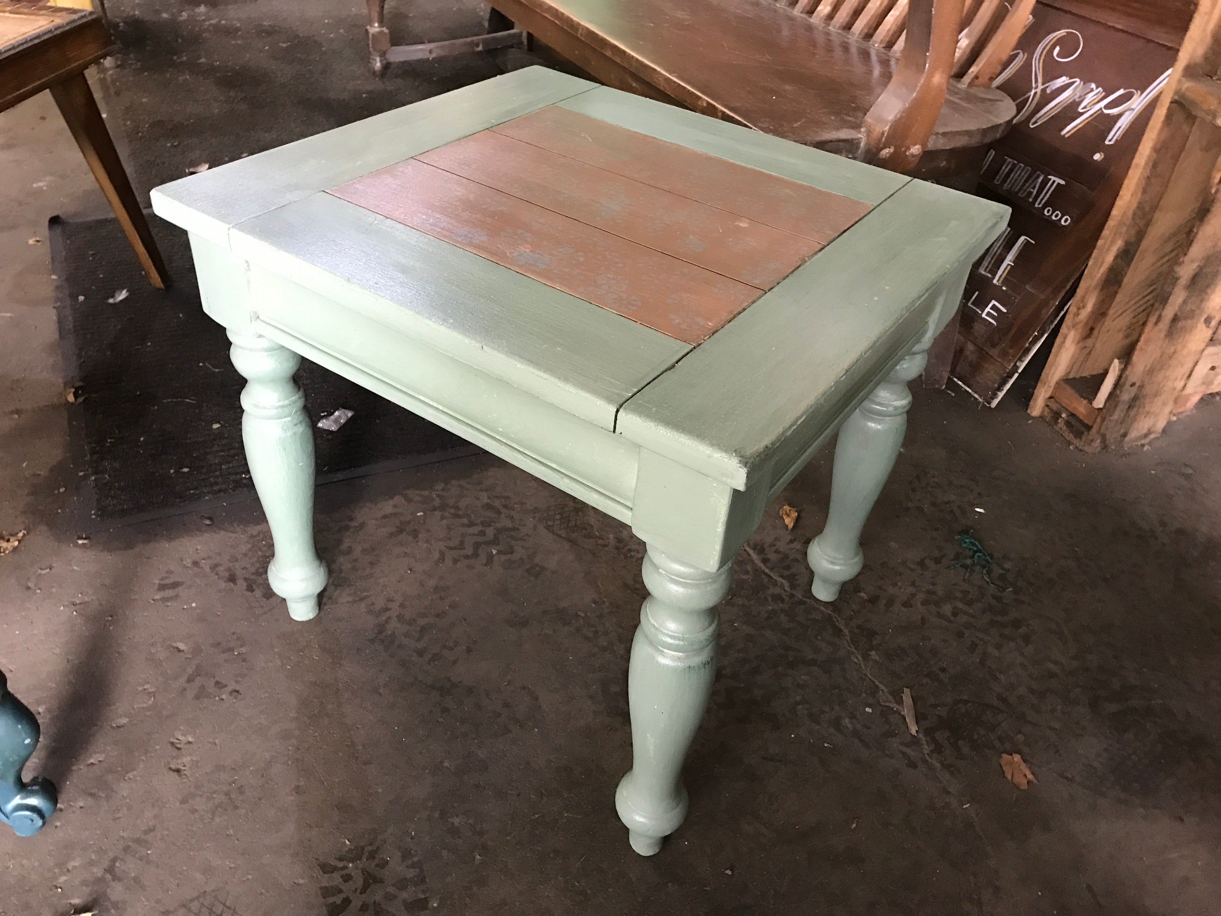 Small Square Table - painted