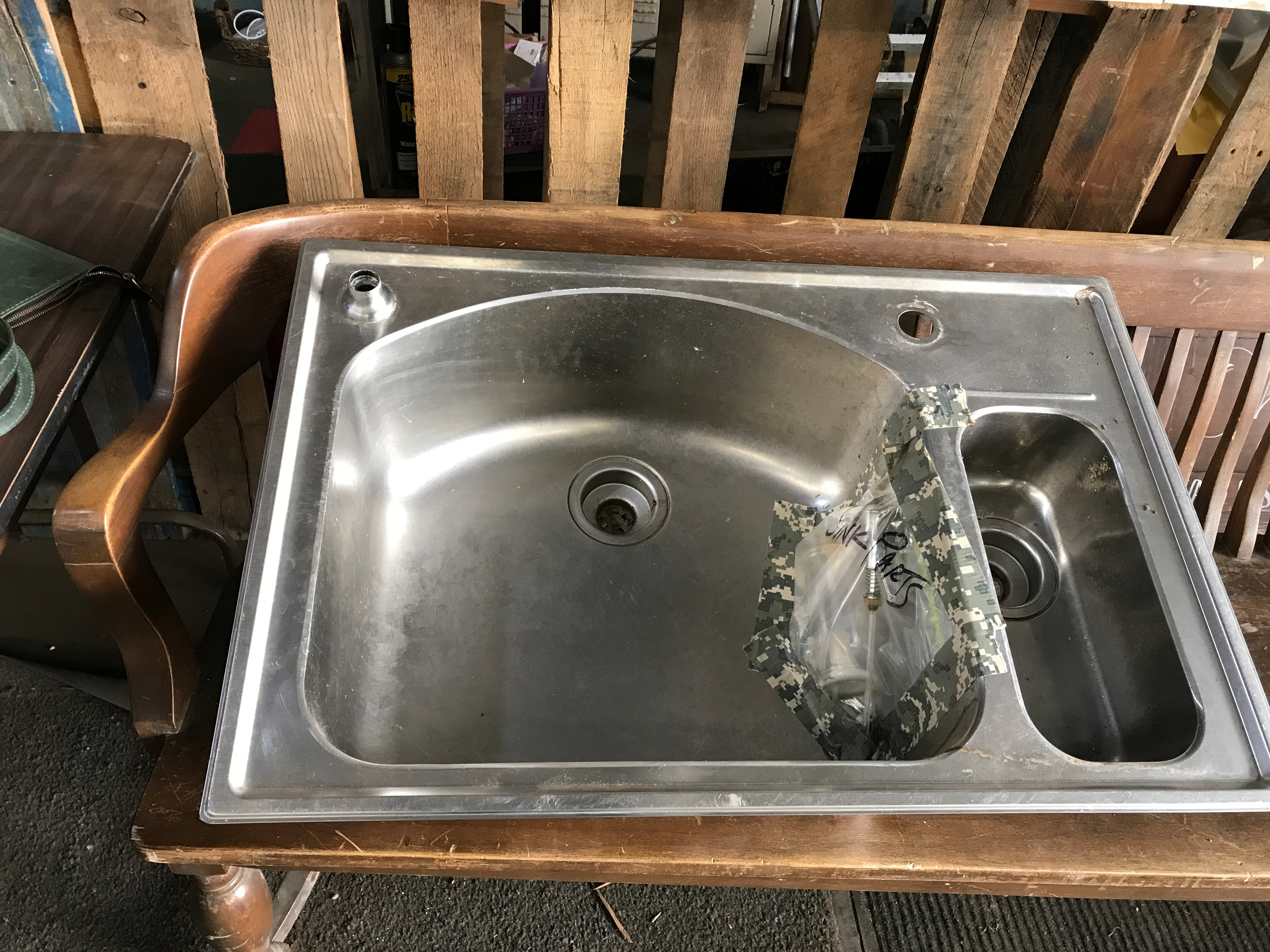 Stainless Steel Kitchen Sink 33" x 22"