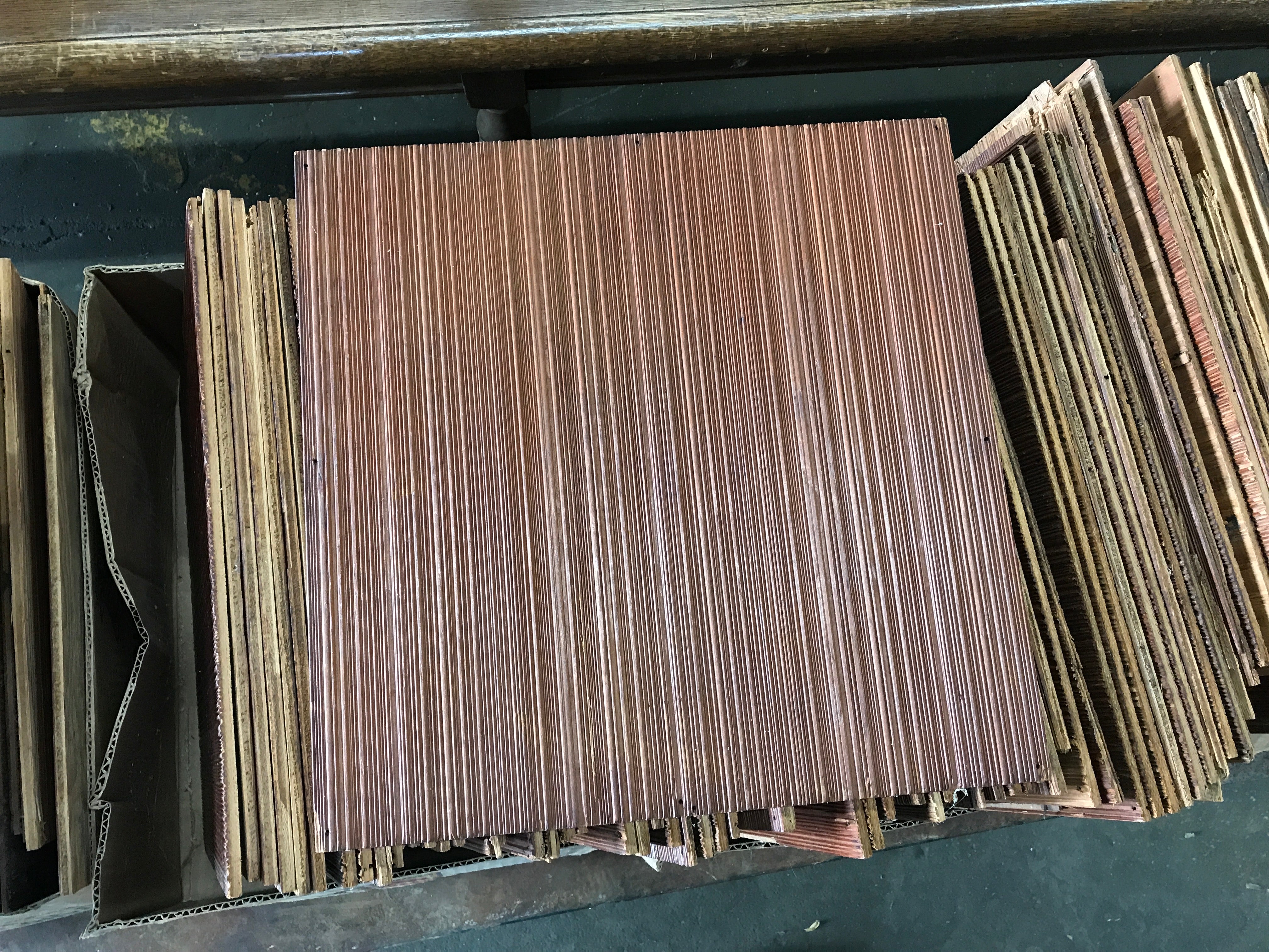 Lot of 16" x 16" Wood Ceiling Tile (Approx 185 Sq Ft)