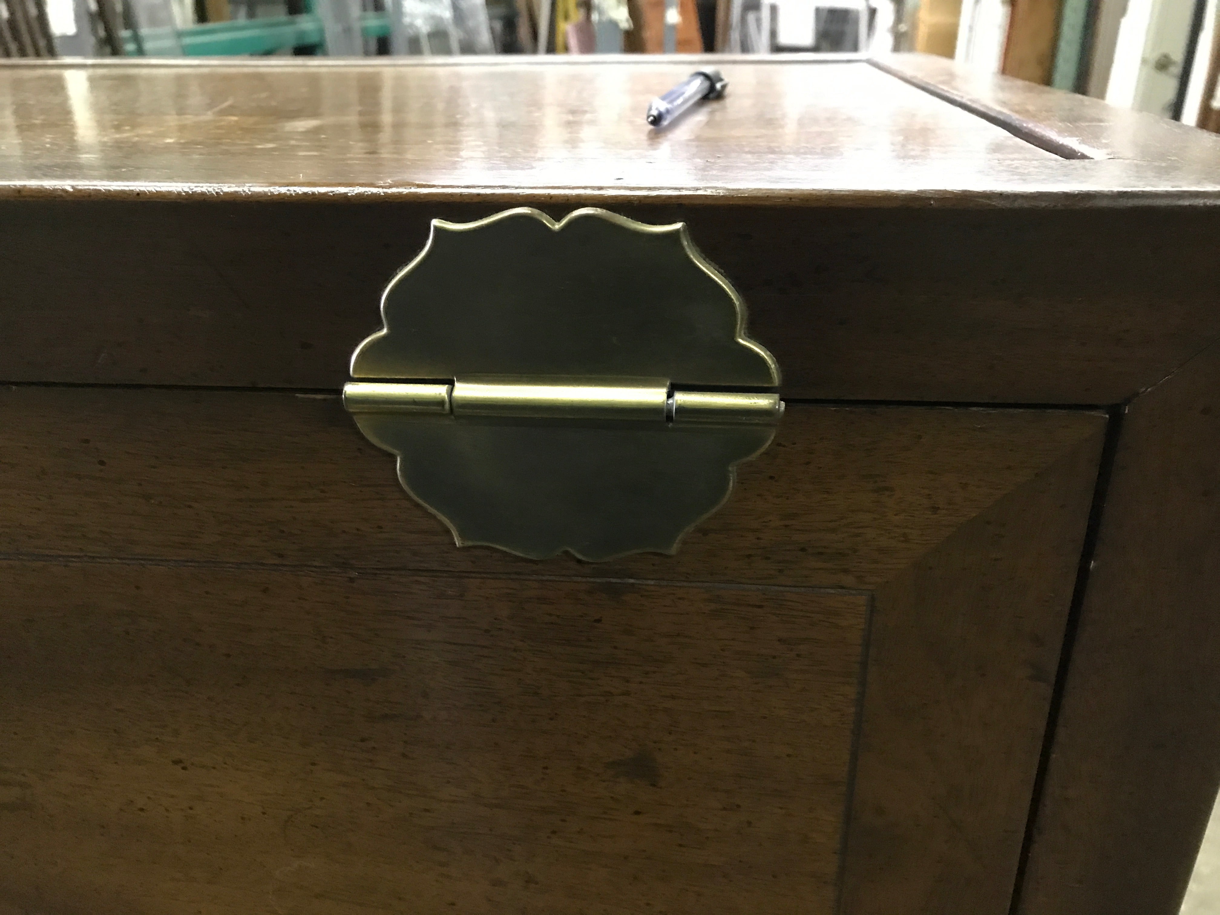 Armoire with Brass Hardware