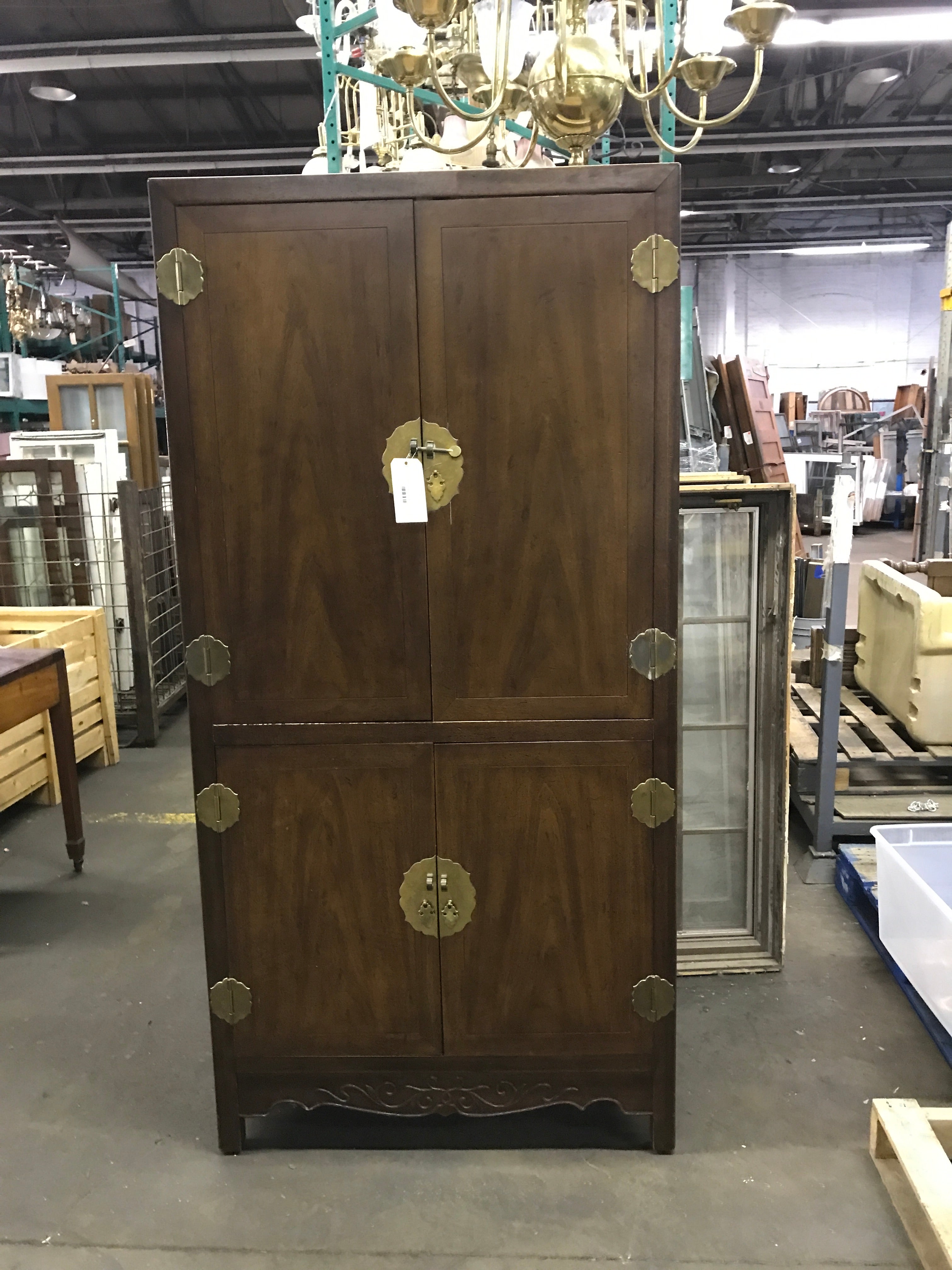 Armoire with Brass Hardware