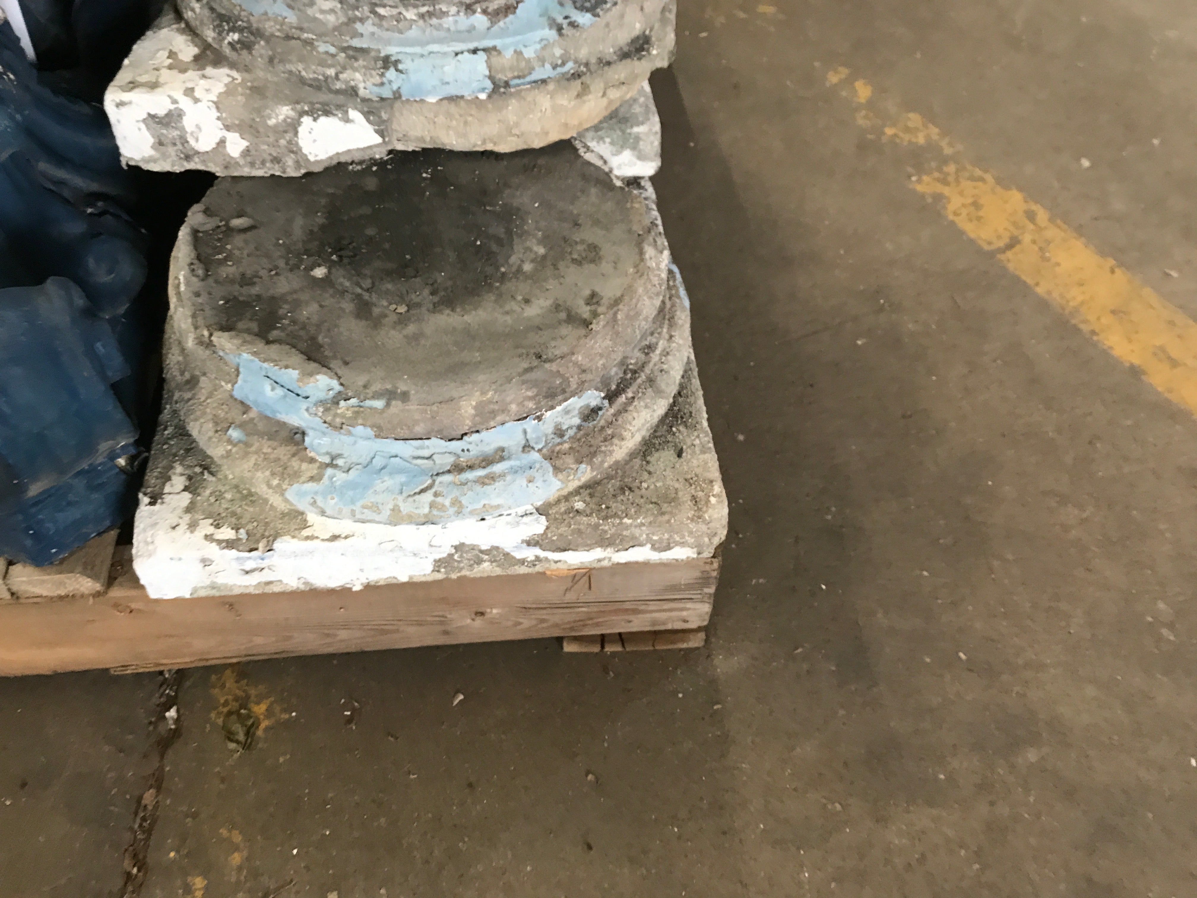 Set of Three Concrete Columns