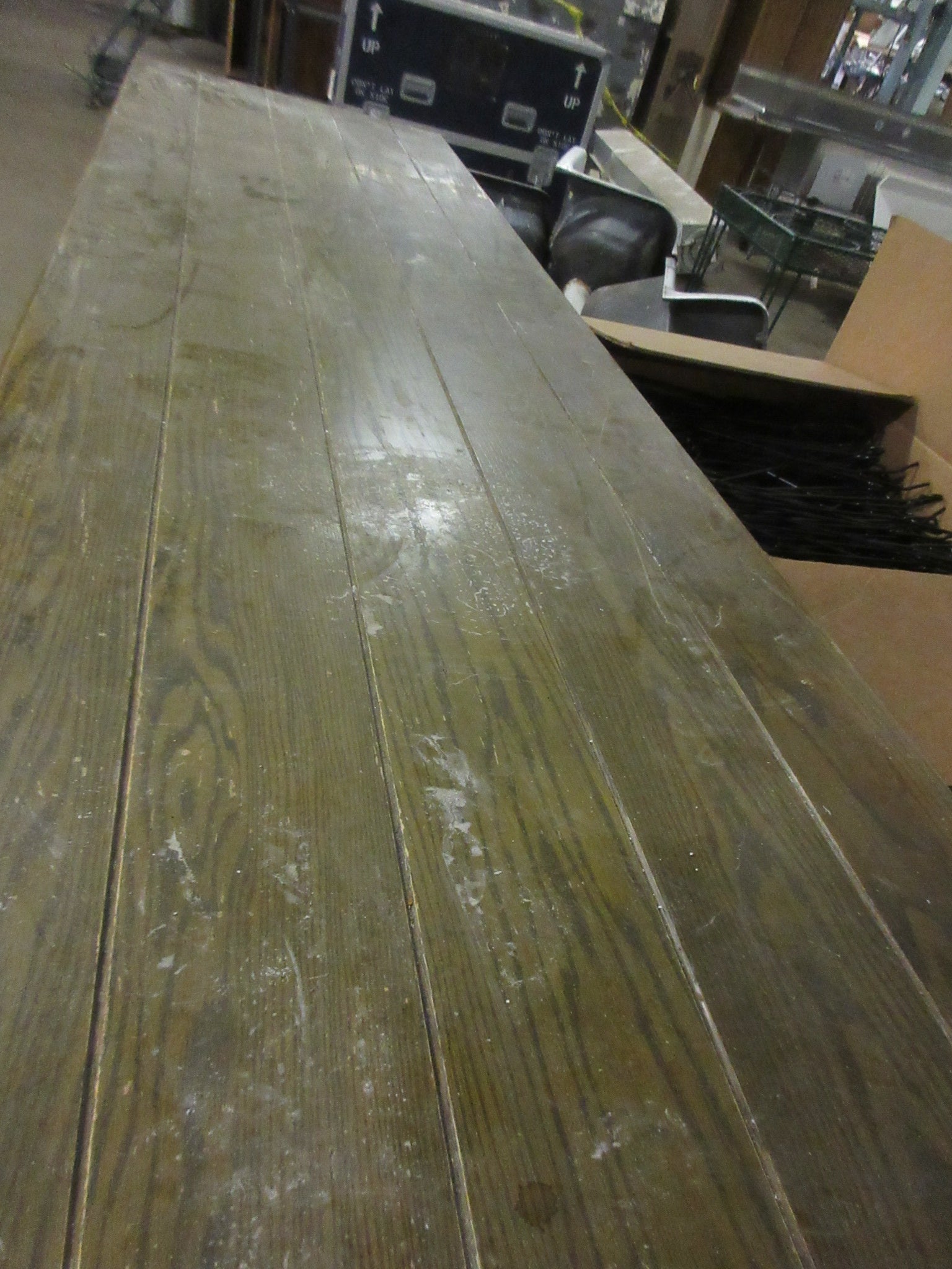 Long Wood Dining Table 10'