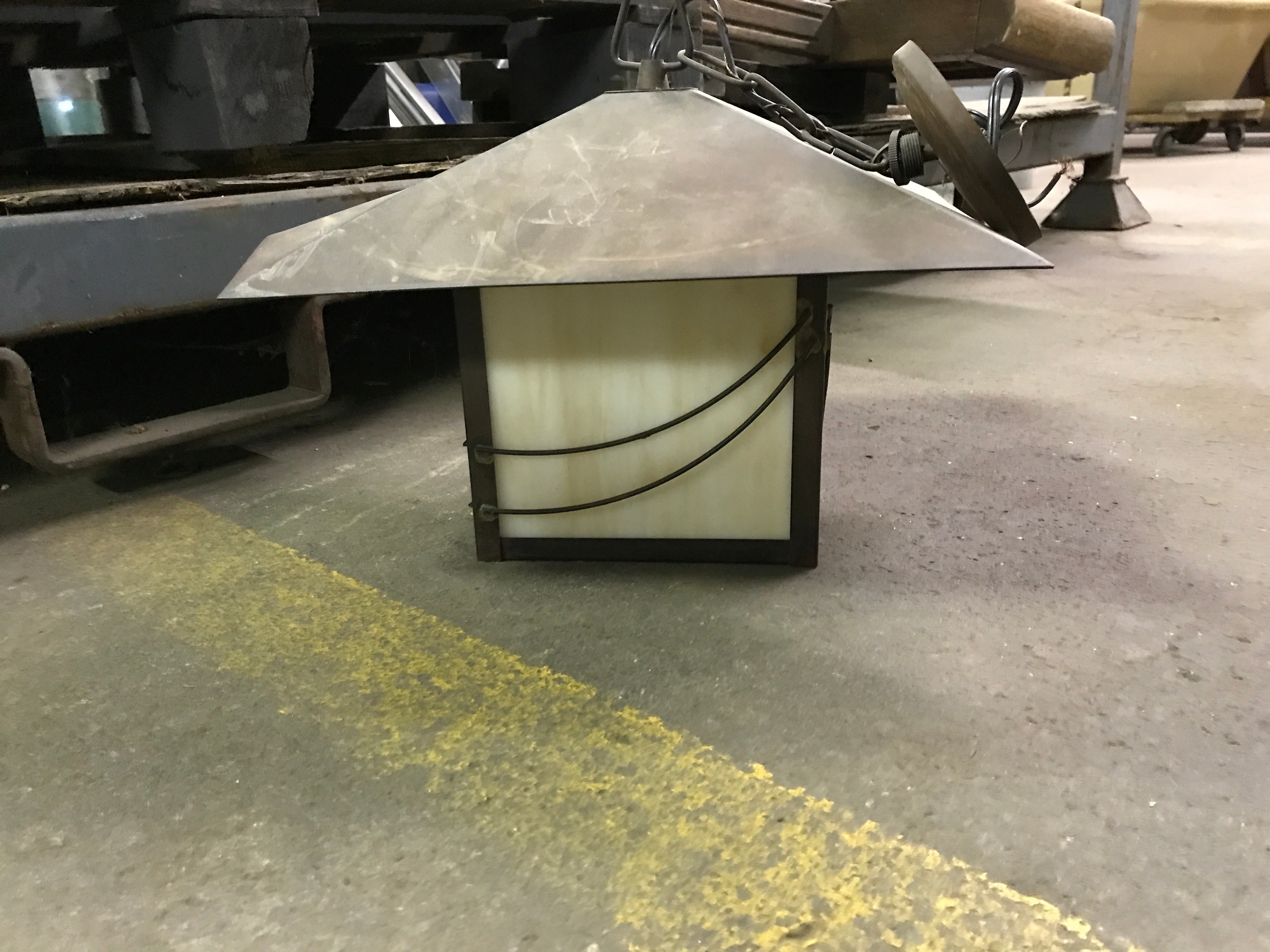 Arts & Crafts  Style Pendant Light 15"