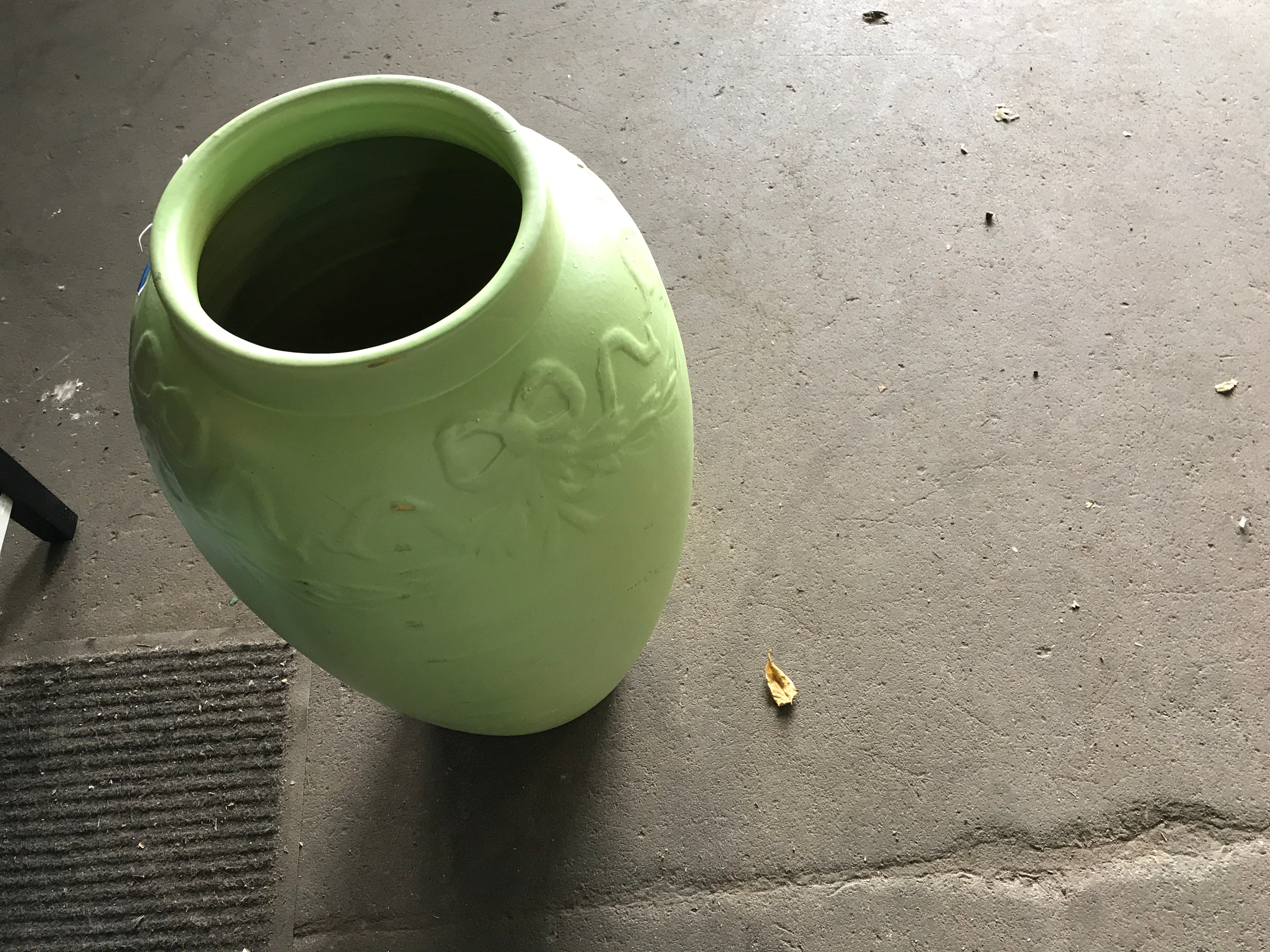 Green Vase 24" H