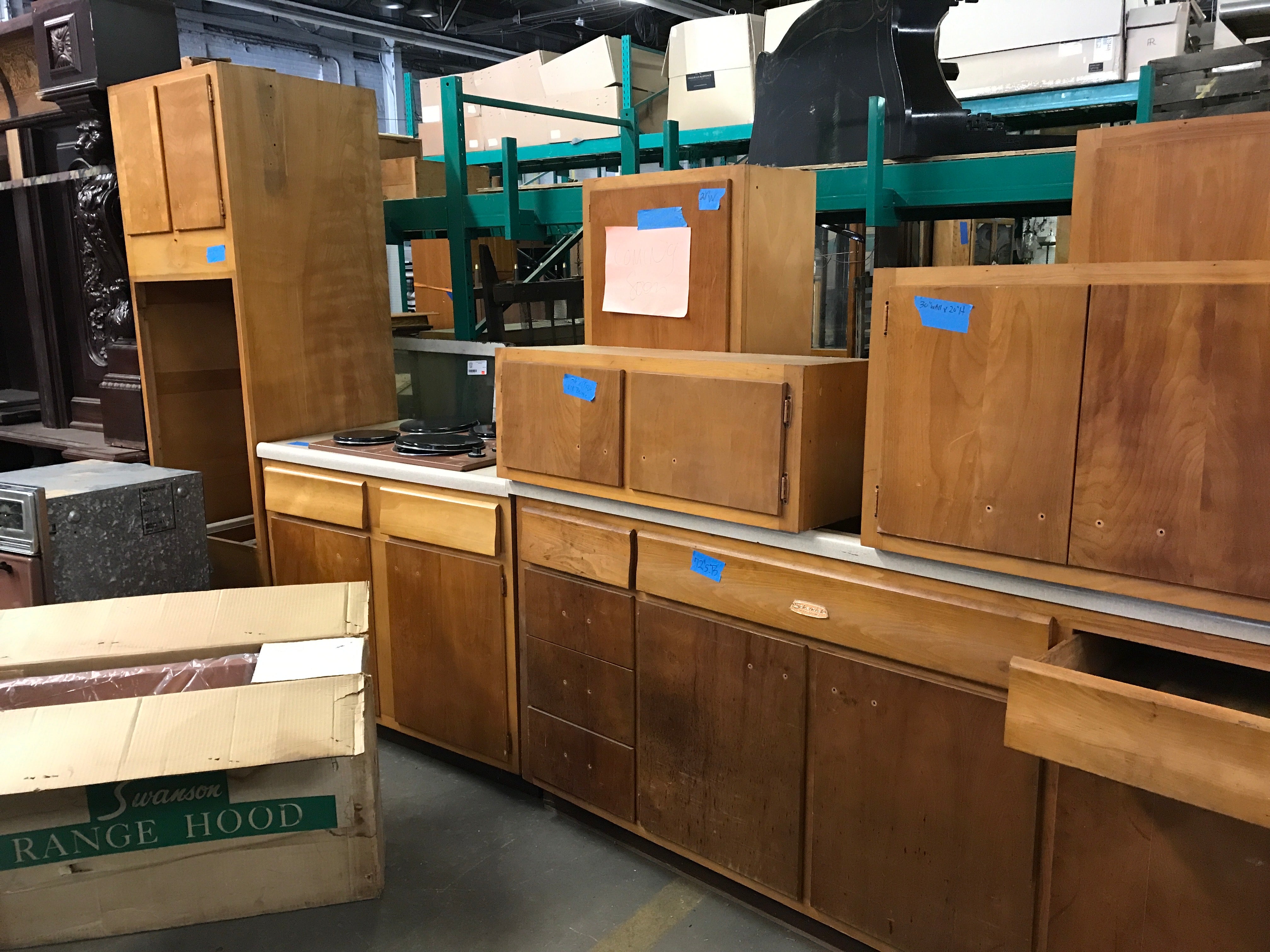 Set of Scheinich Kitchen Cabinets with Appliances