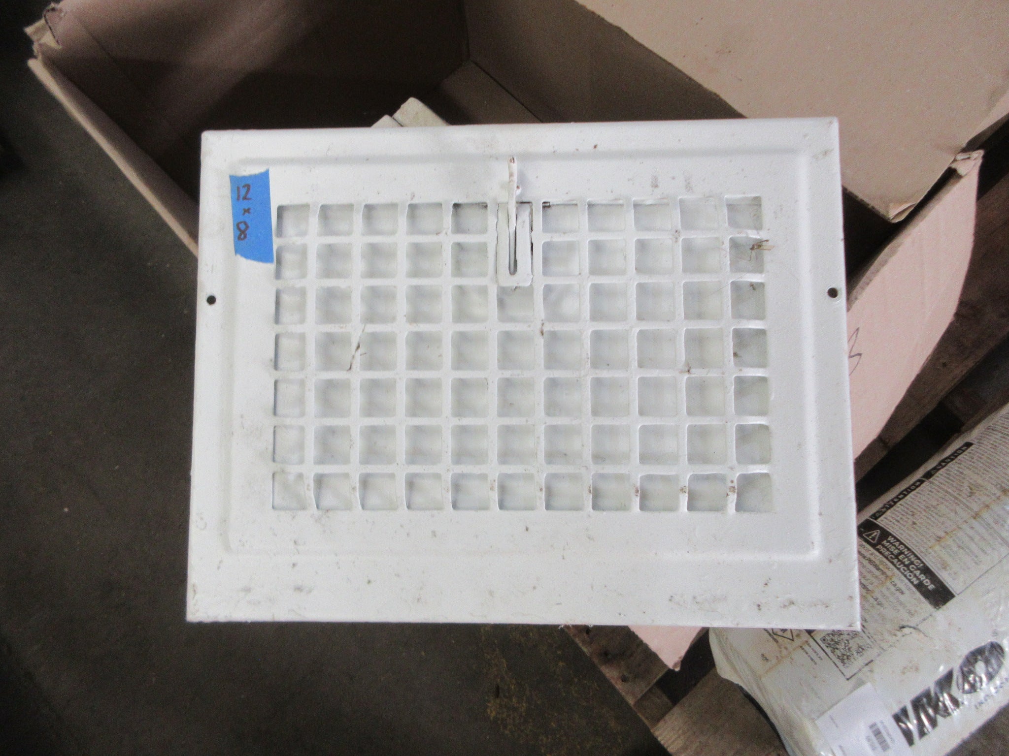 HVAC Wall Register 12" x 8" with Damper