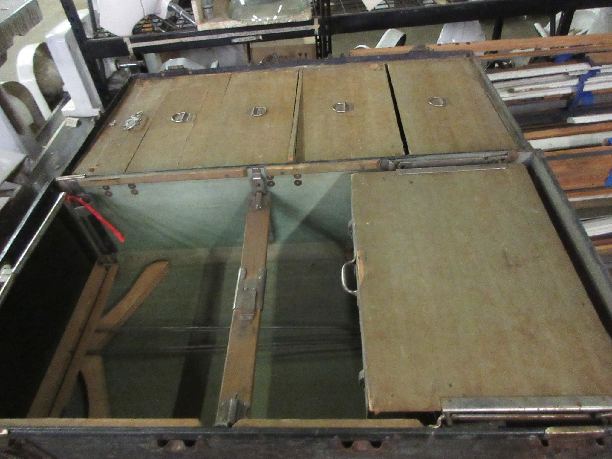 Vintage Wardrobe Steamer Travel Trunk -"Rite Hite"