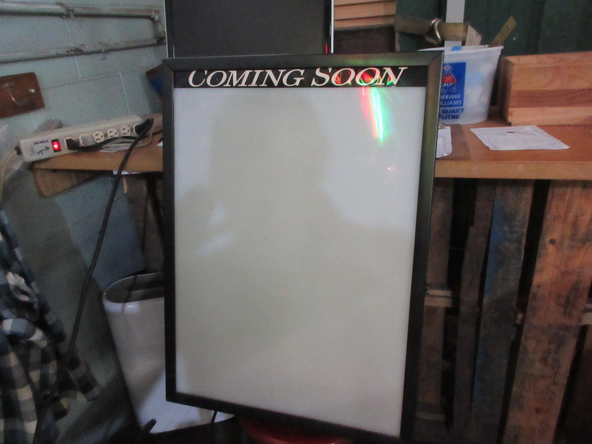 Wall Mount Light up Sign