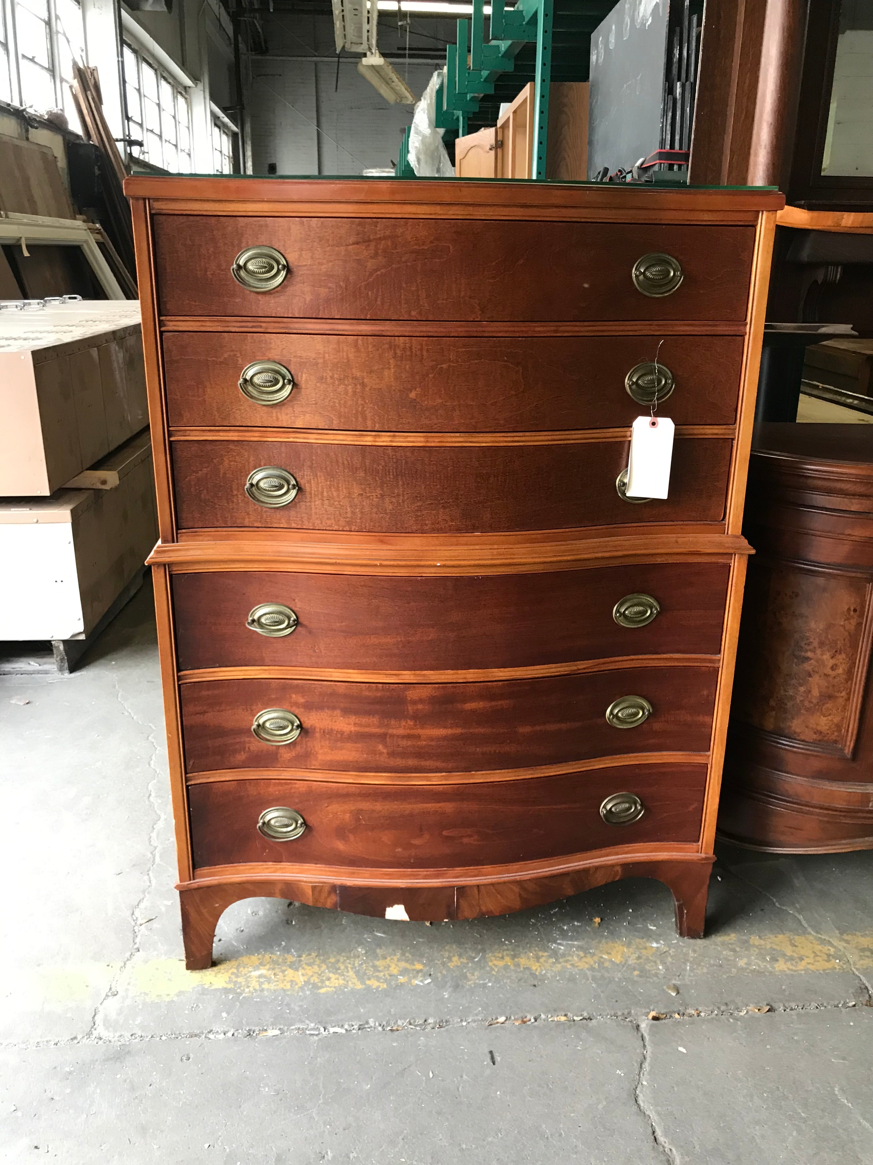 Chest of Drawers - 6 Drawers Glass Top