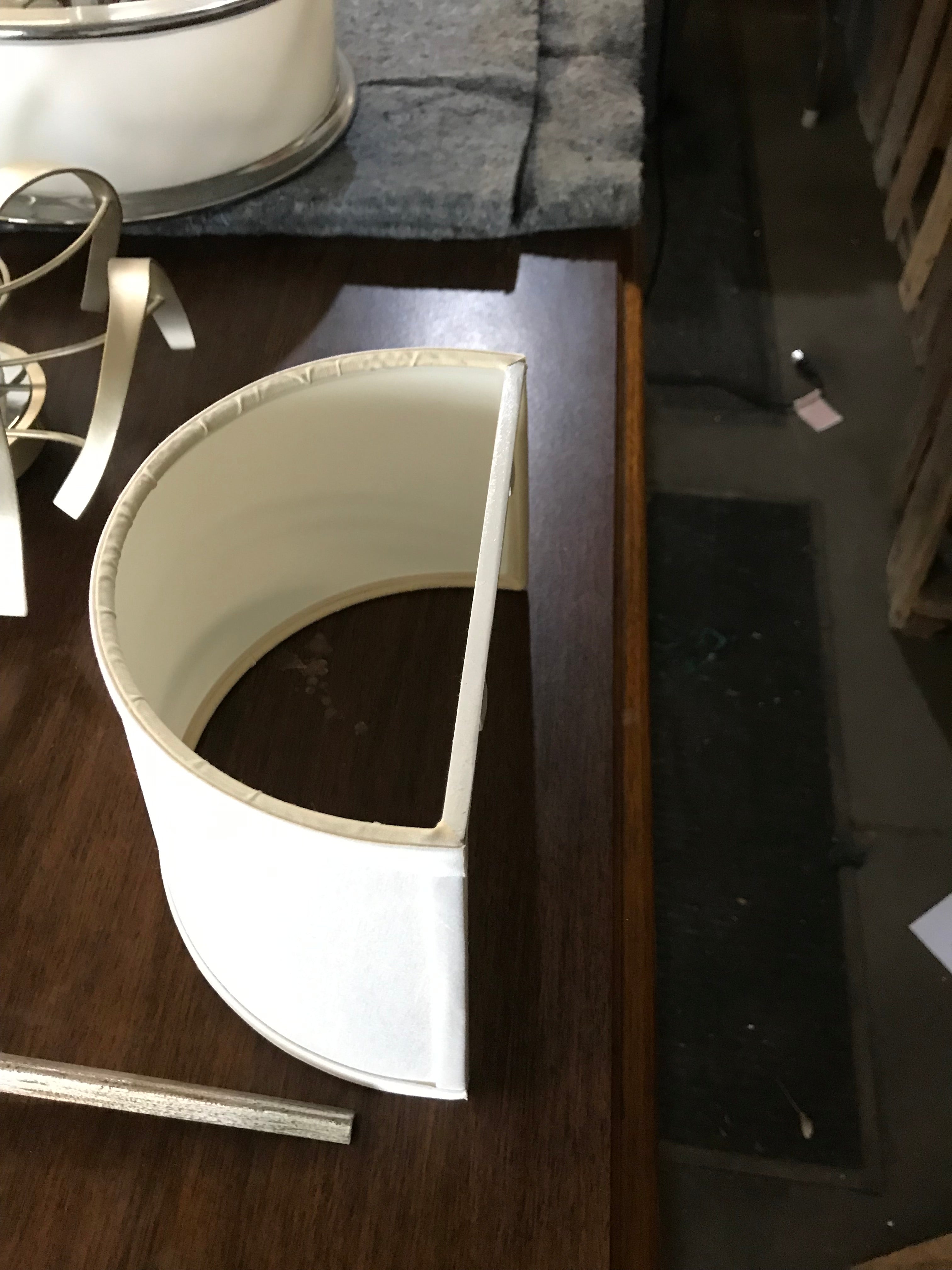 Fine Art Lamp with Beveled Arcs 28"