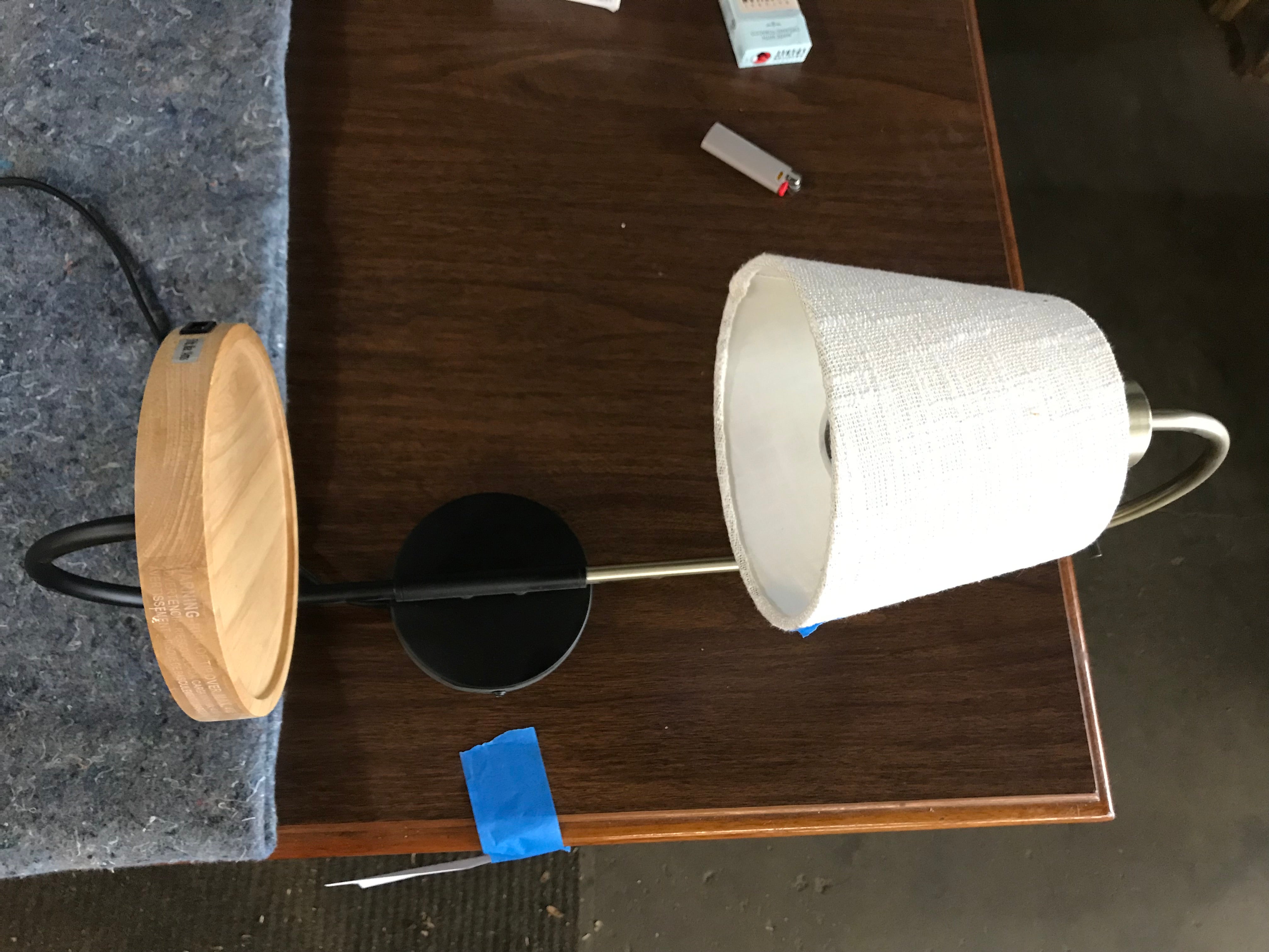 Wall Sconce with Wood Shelf