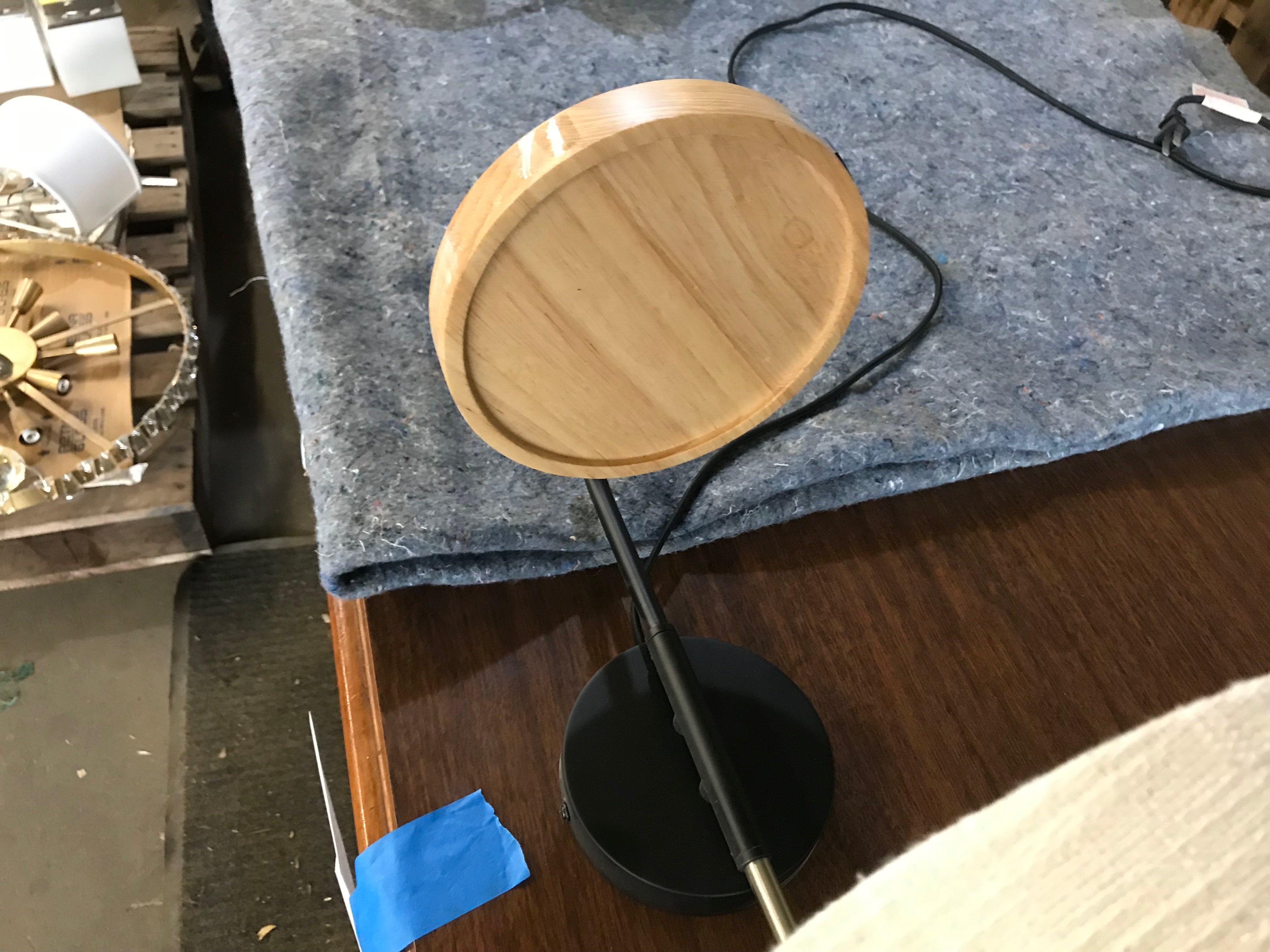 Wall Sconce with Wood Shelf