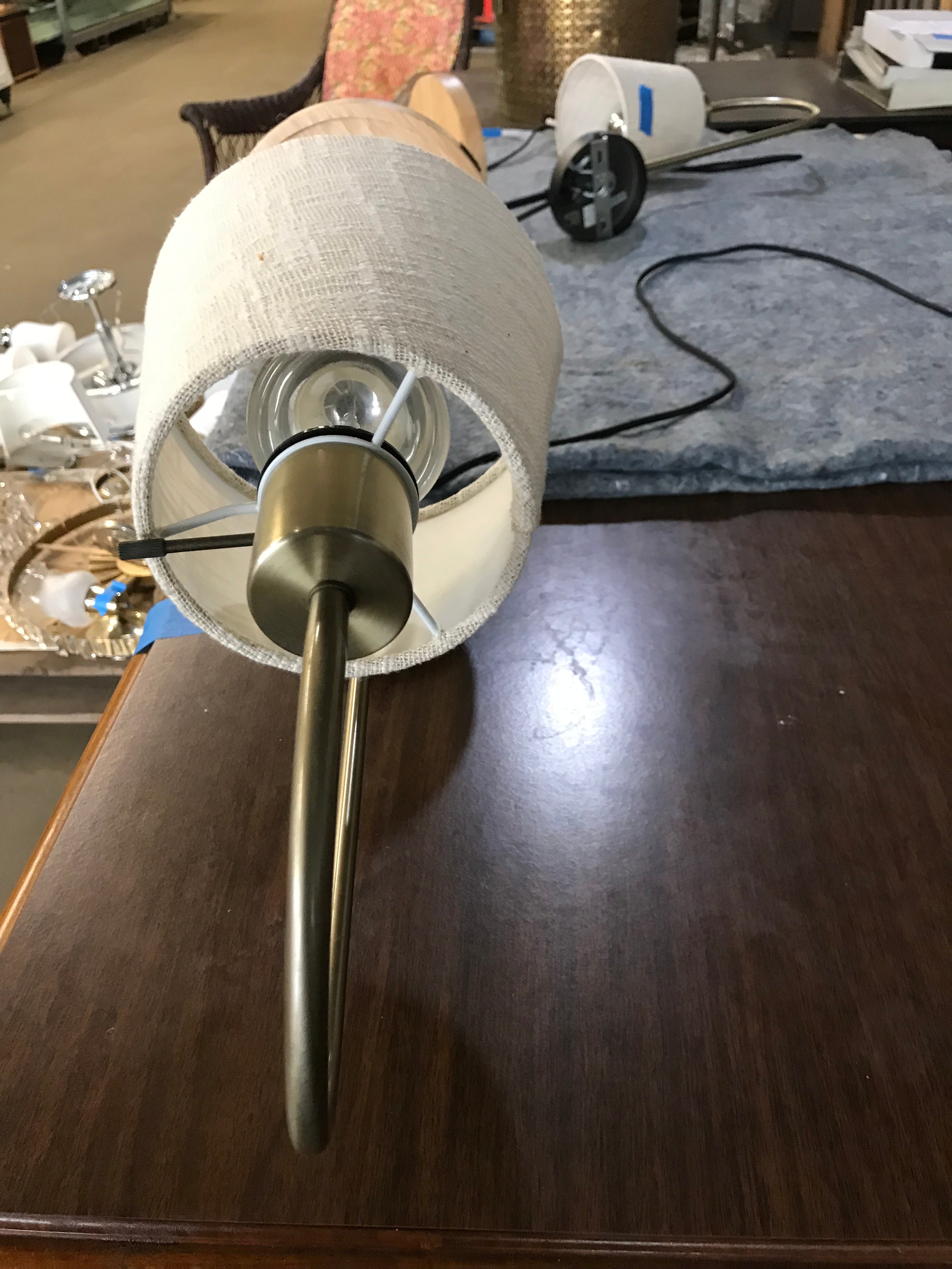 Wall Sconce with Wood Shelf