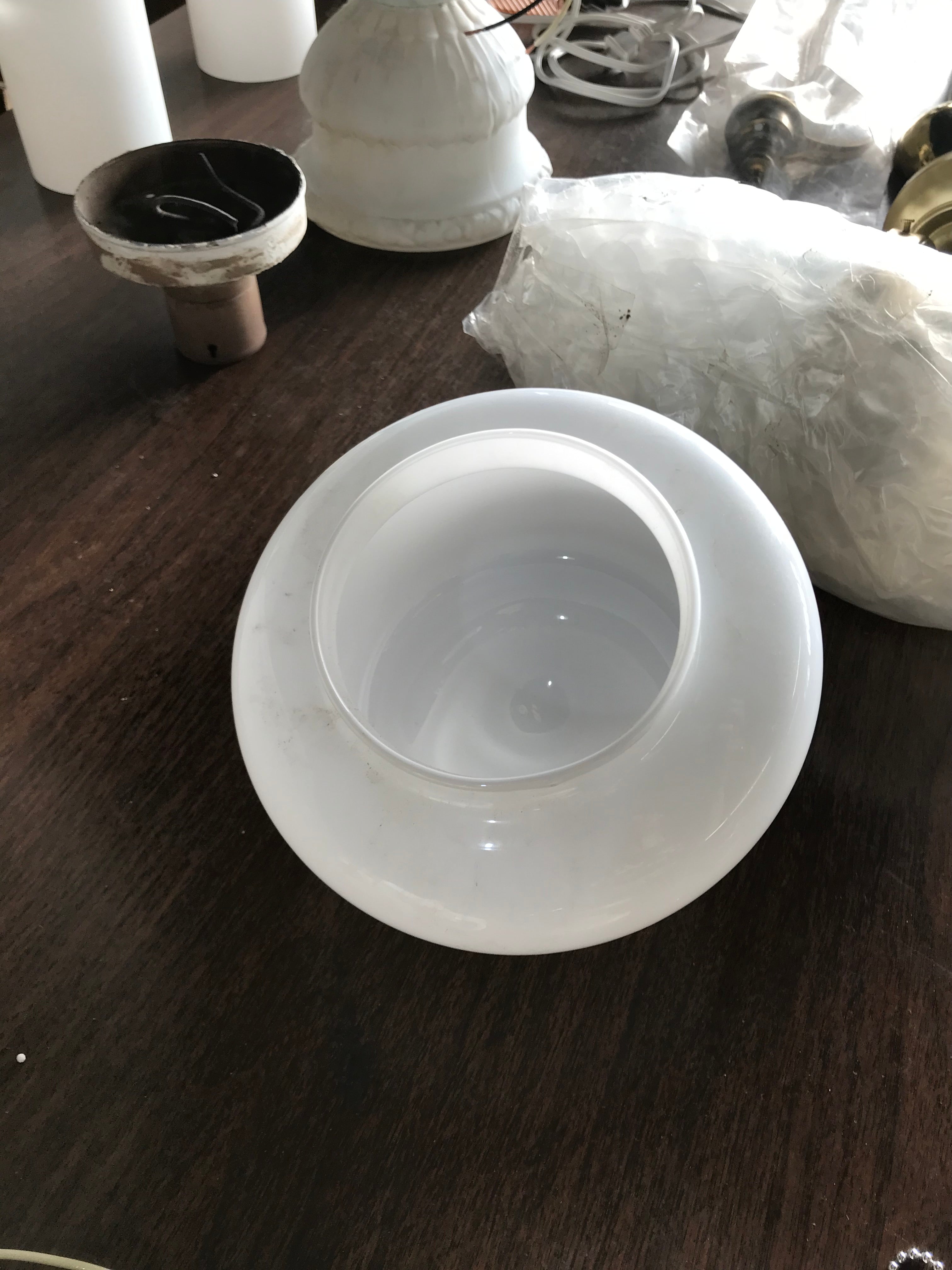 Glass Shade Mushroom Shape 4 1/4'