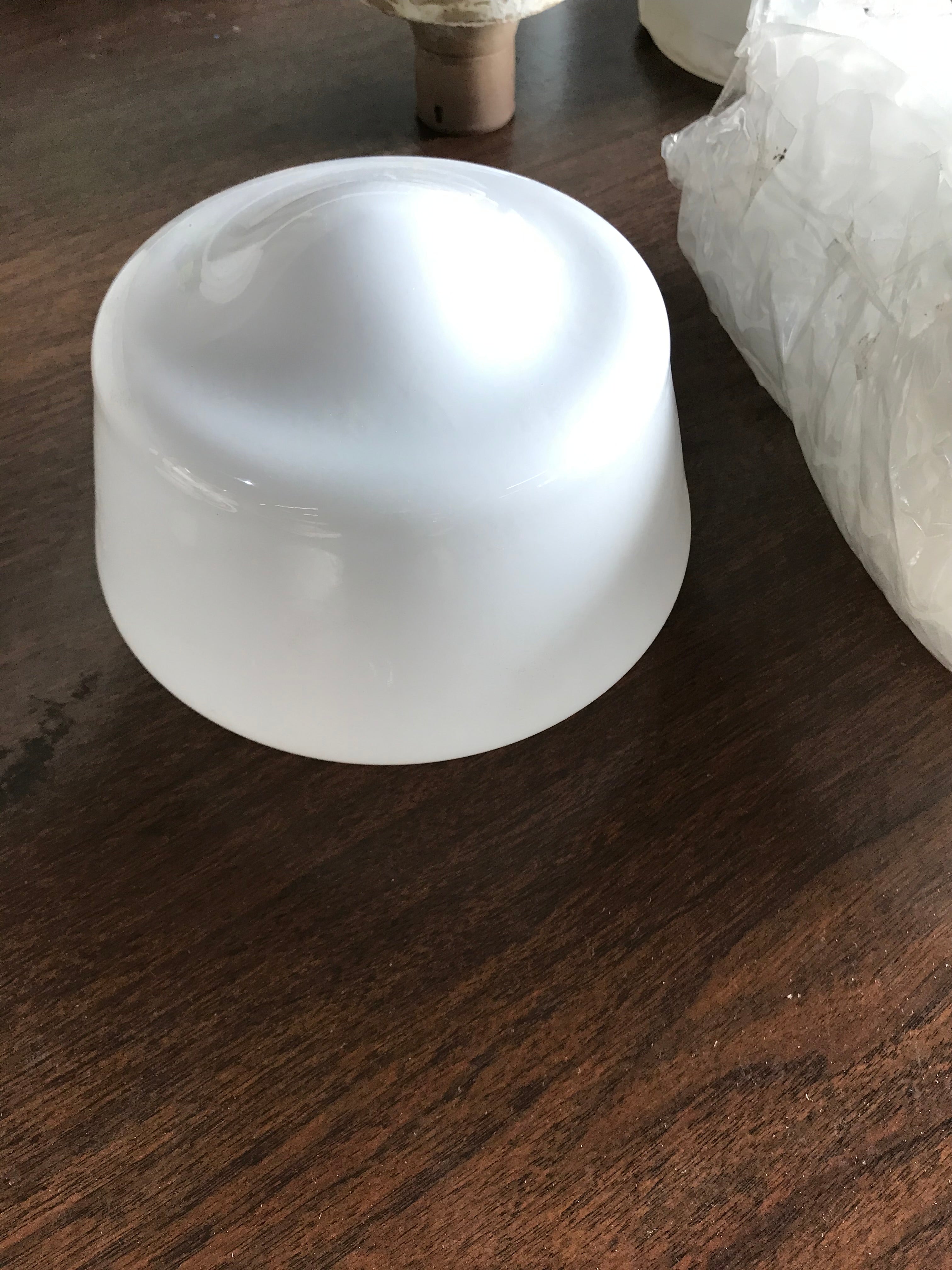 Glass Shade Mushroom Shape 4 1/4'