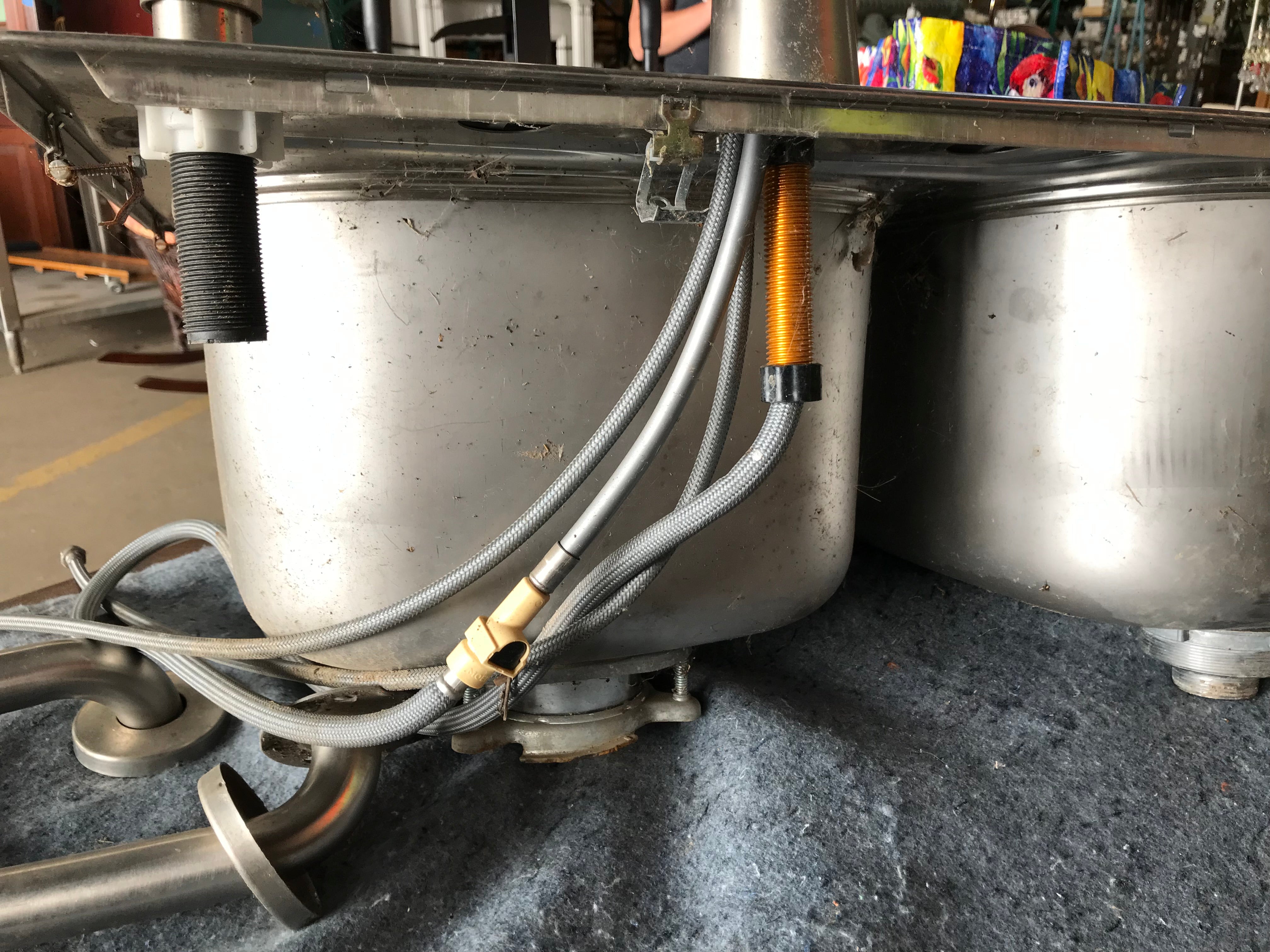 Kitchen Sink Double Bowl with Faucet