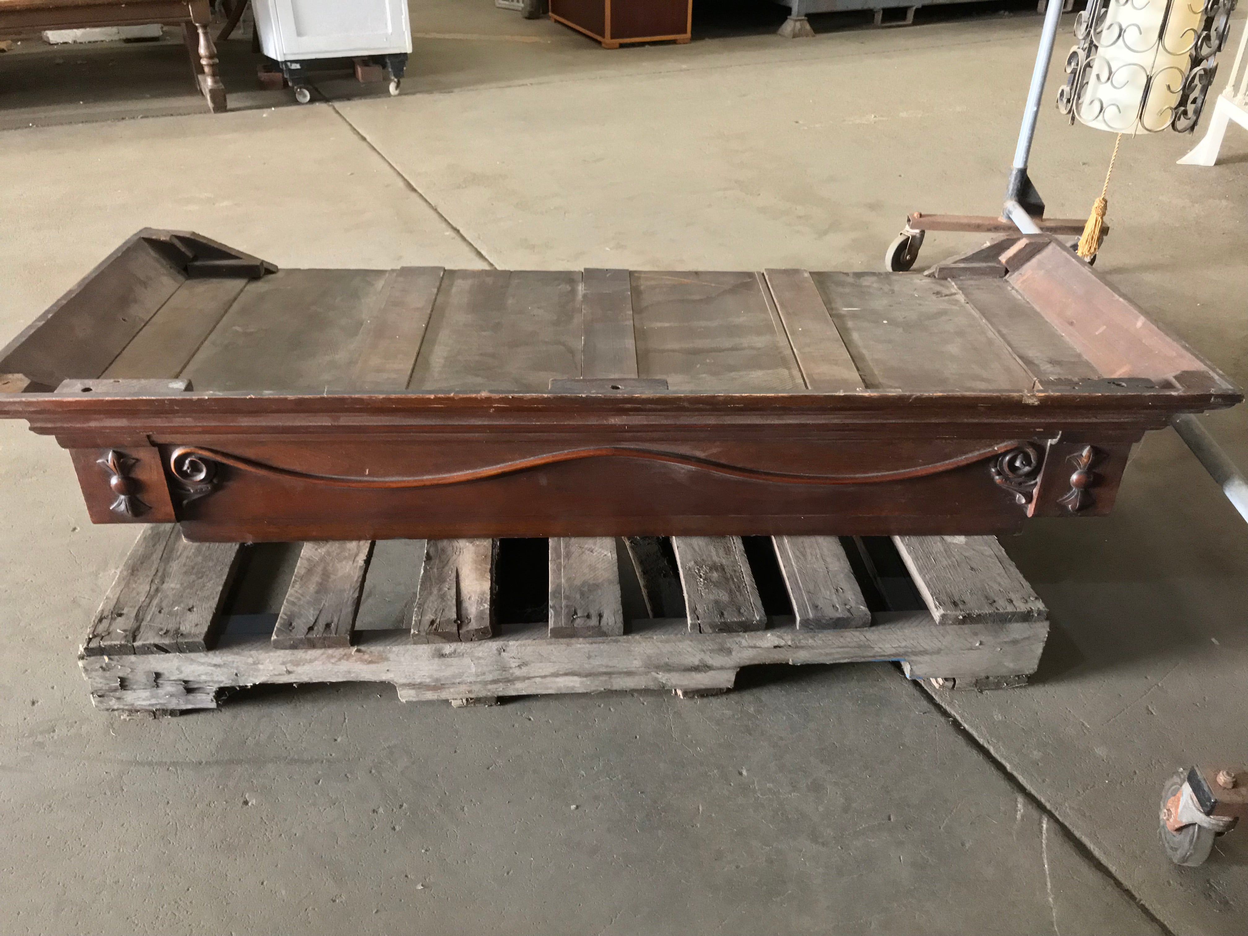 Salvaged Mantle- Carved Front