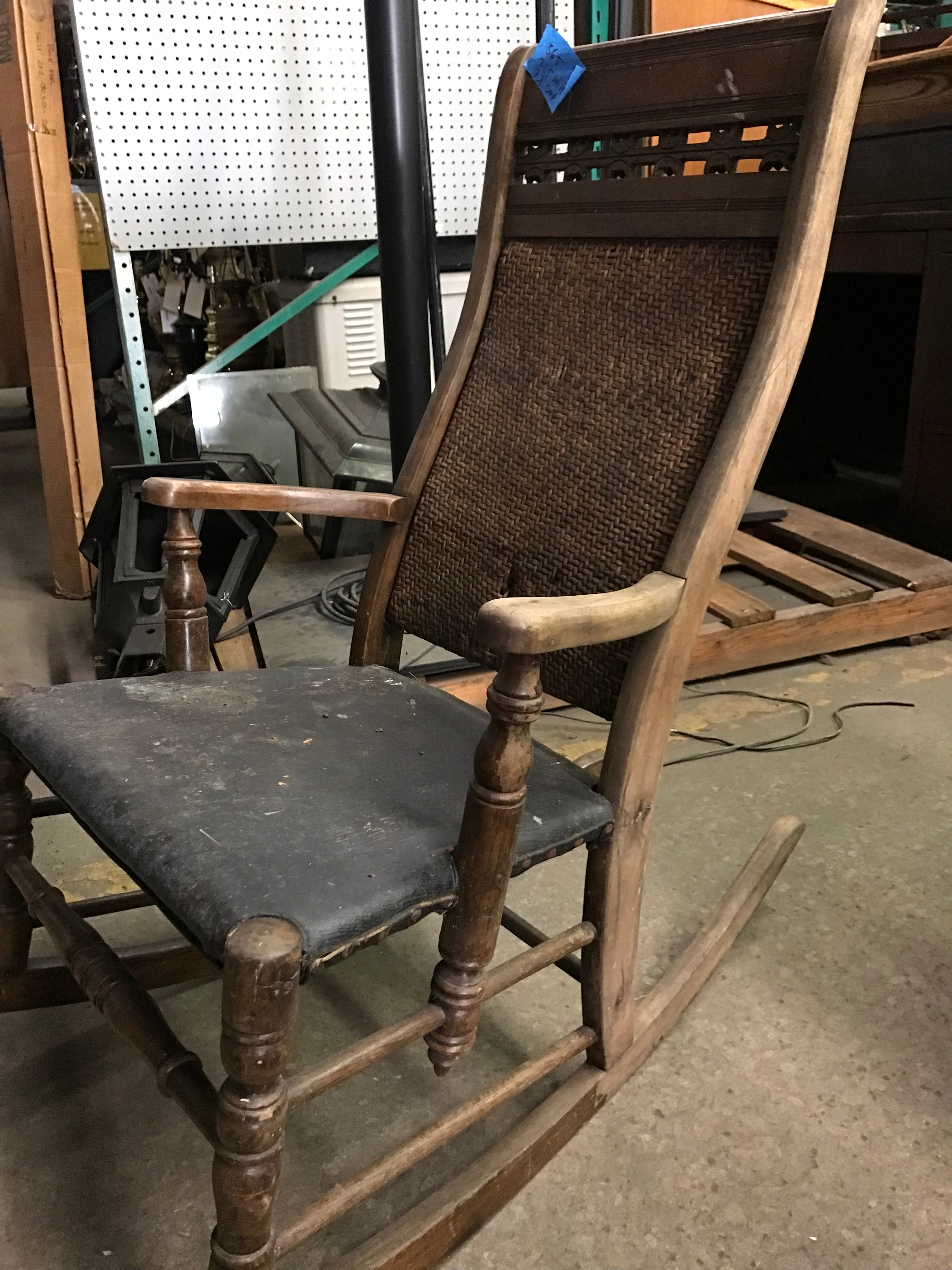 Wood Rocking Chair - Eastlake Style