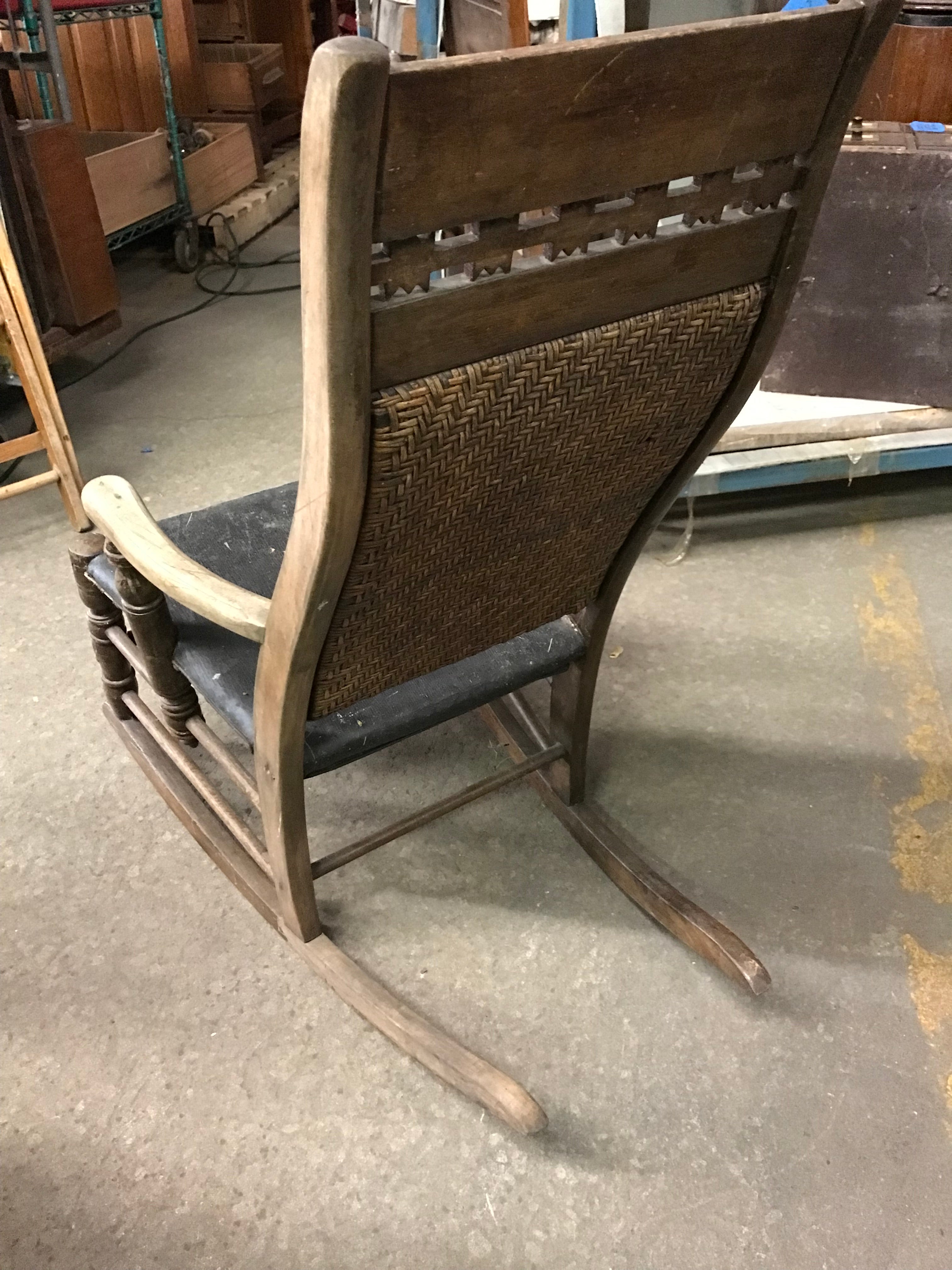 Wood Rocking Chair - Eastlake Style