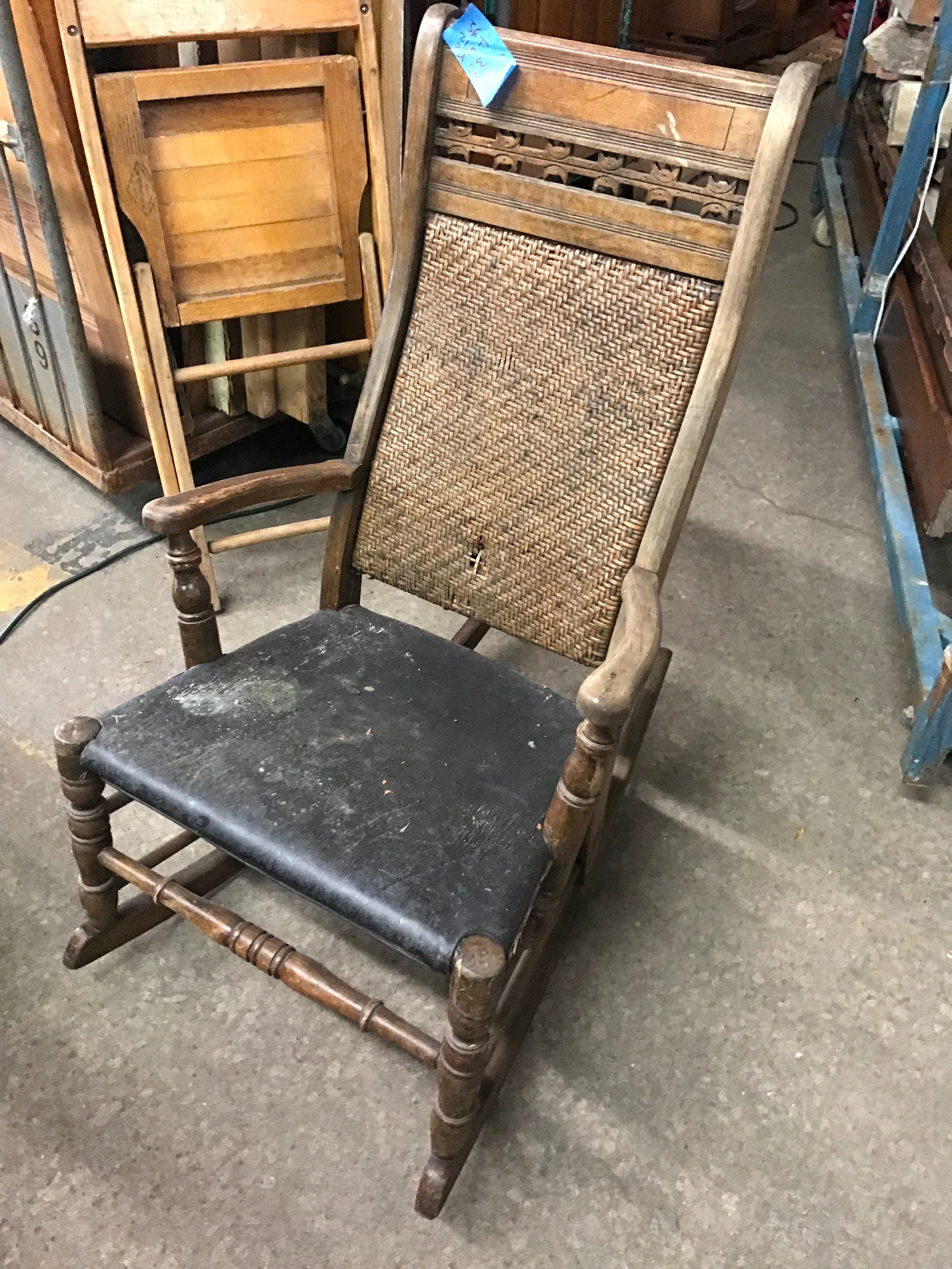 Wood Rocking Chair - Eastlake Style