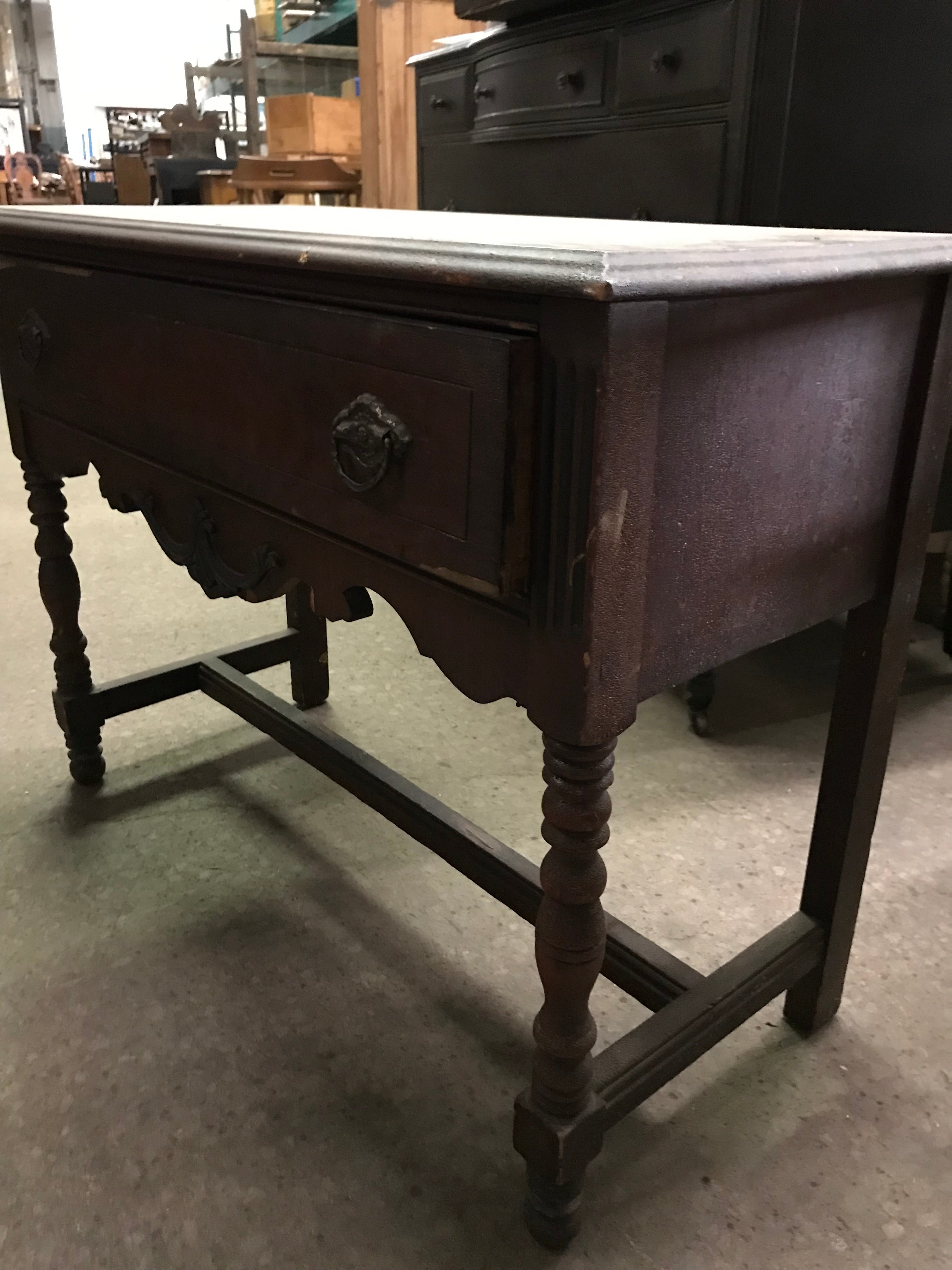 Vintage  Wood Dressing Vanity Base