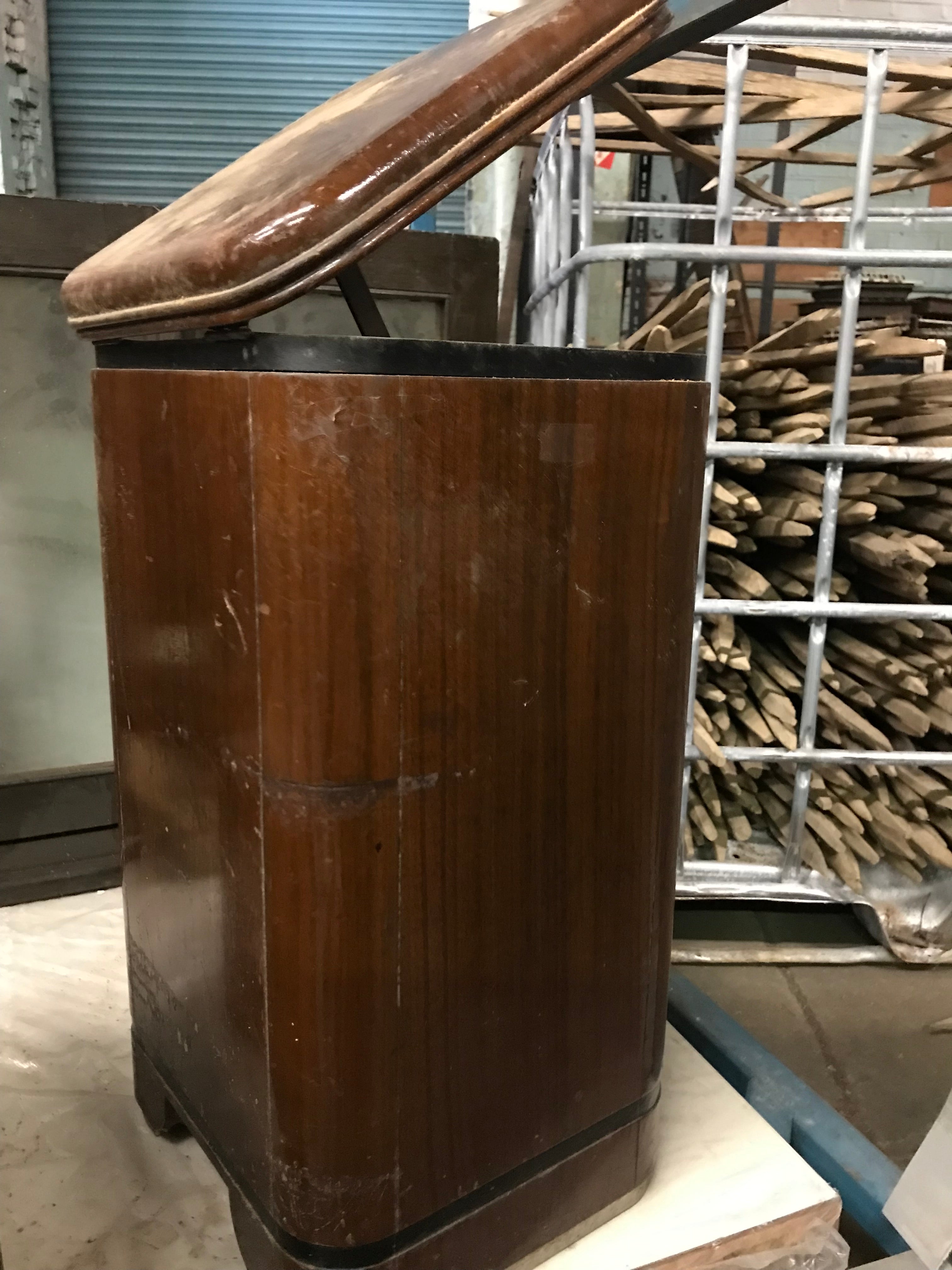 Waterfall Hamilton Trash Can with Flip Open Lid and Metal Insert