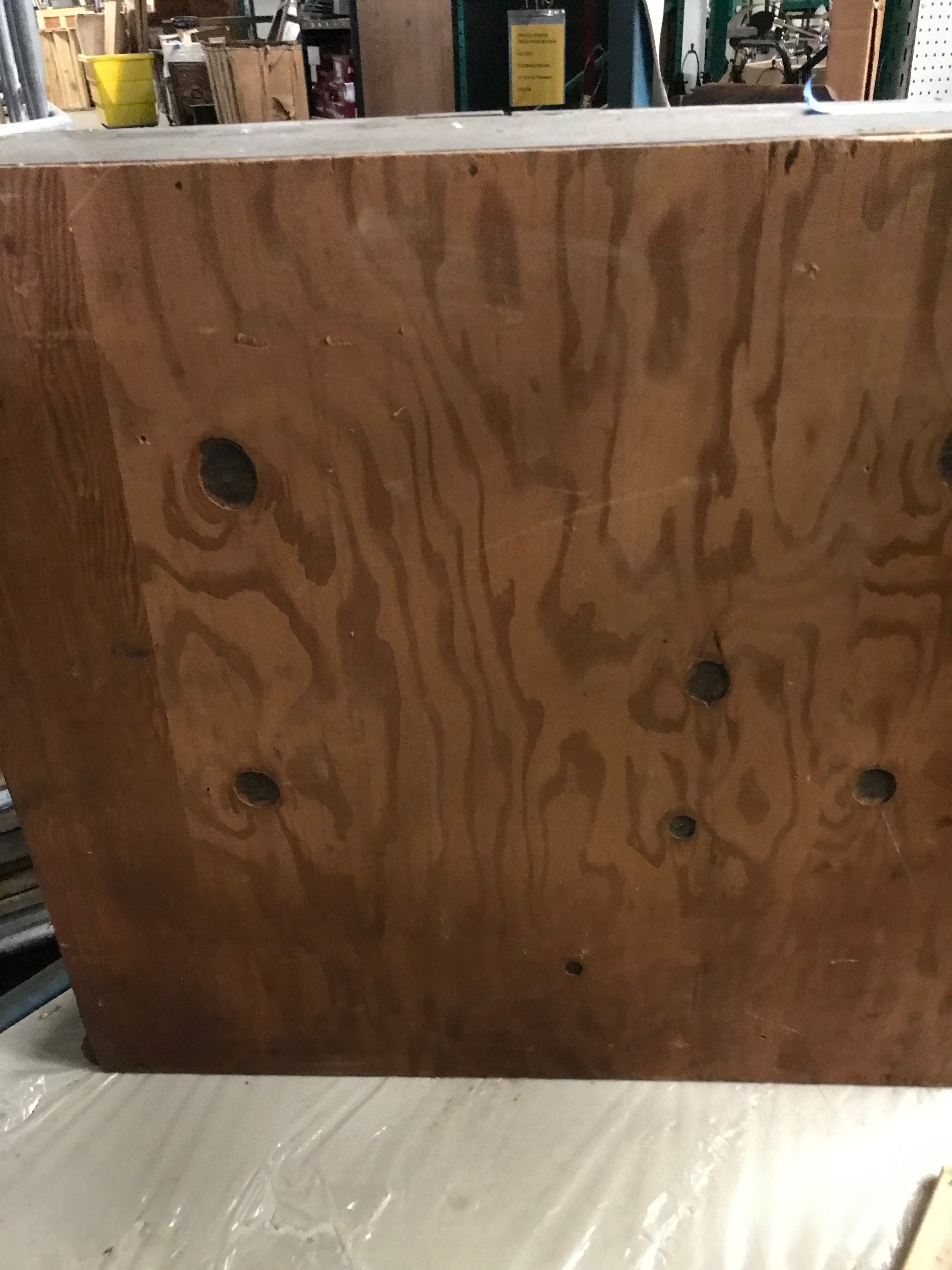 Wood Wall Mount Cabinet with Glass Doors