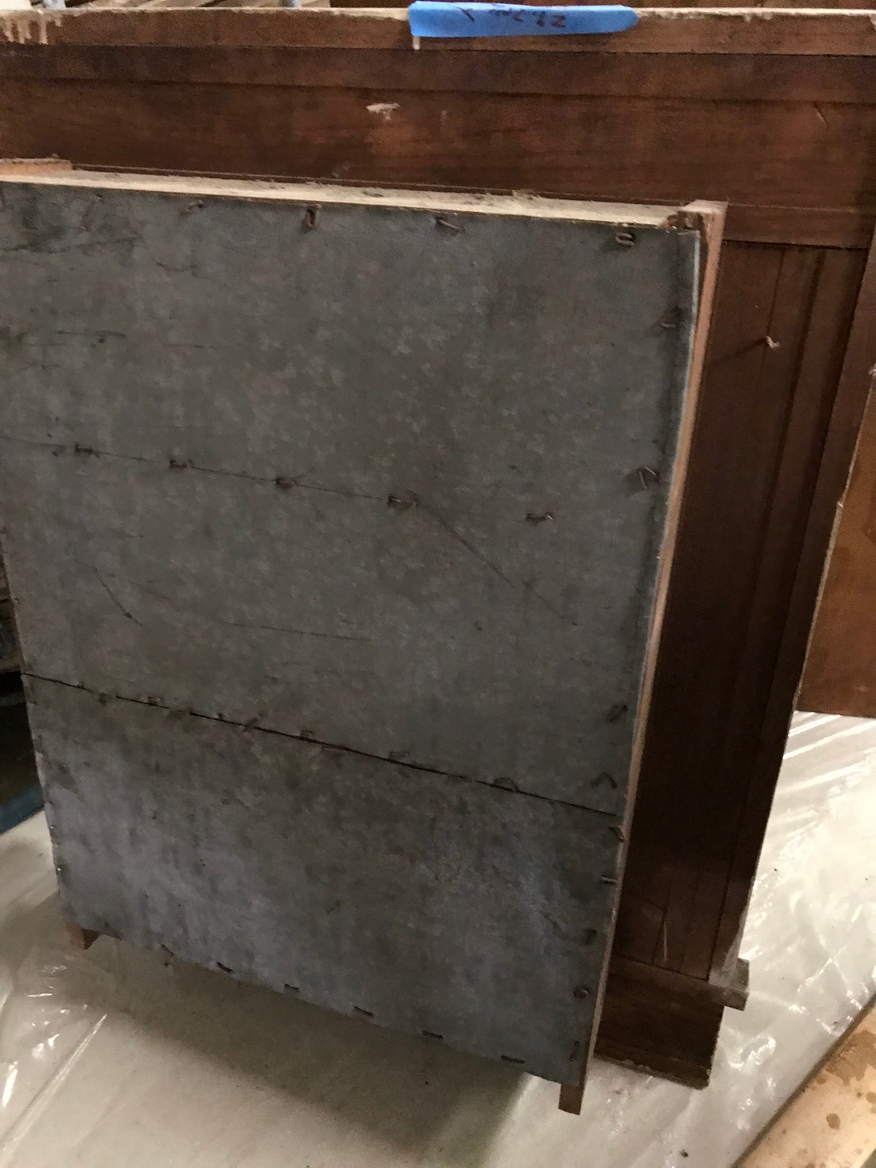 Recessed Wall Cabinet with Mirror Door - Wood Trim