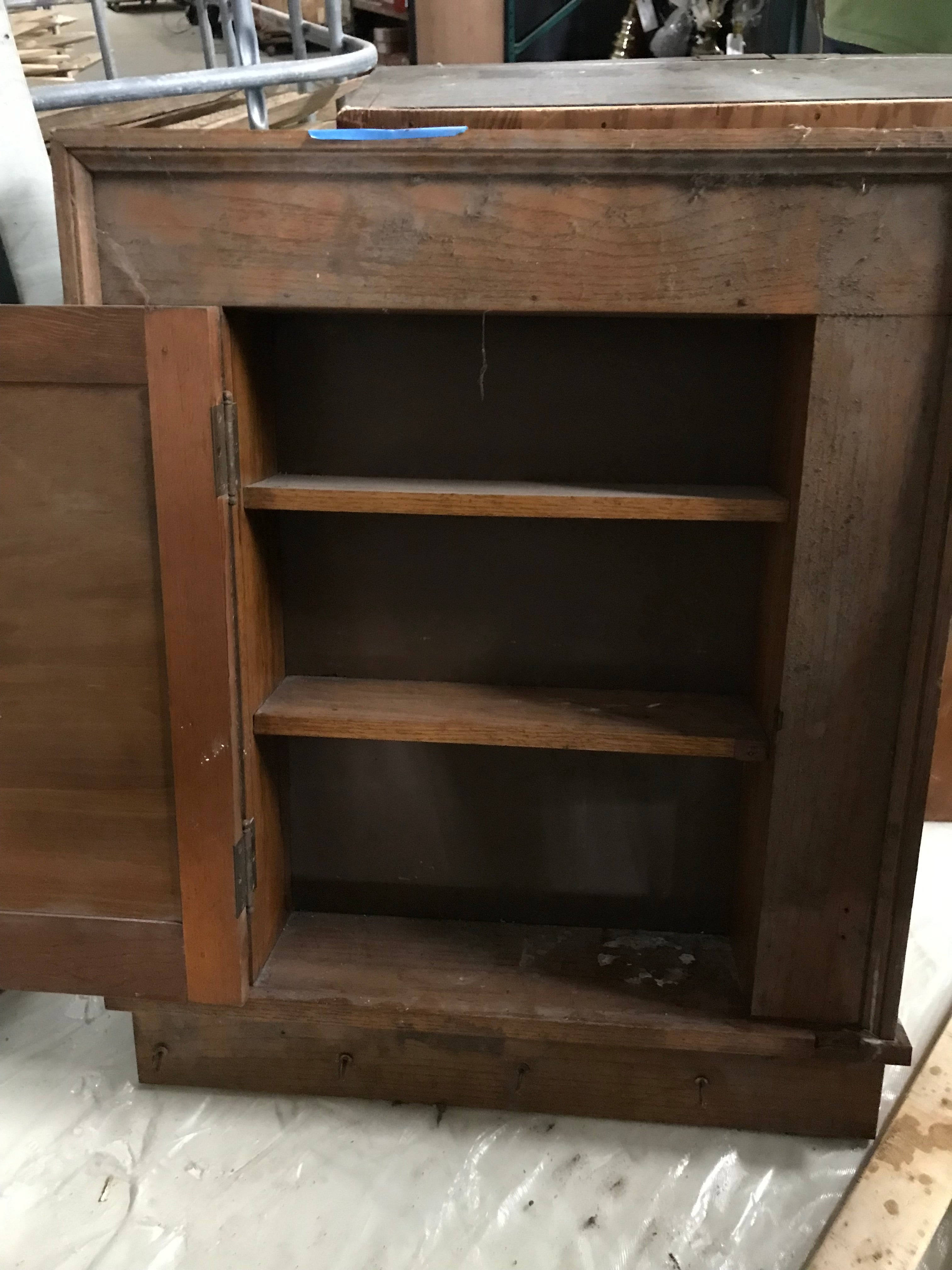 Recessed Wall Cabinet with Mirror Door - Wood Trim