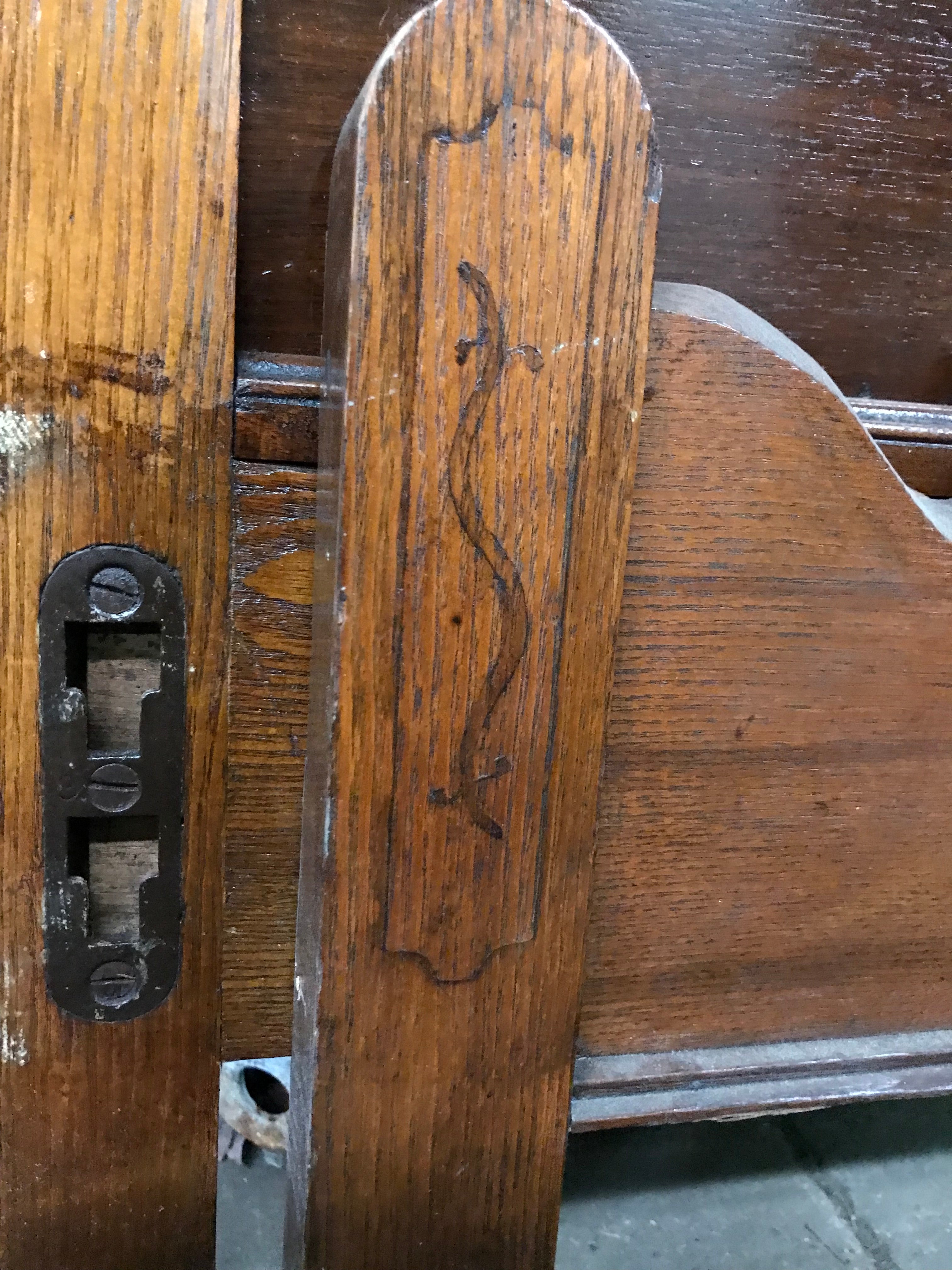 Vintage Wood Bed Frame- Mini Twin 4 Piece